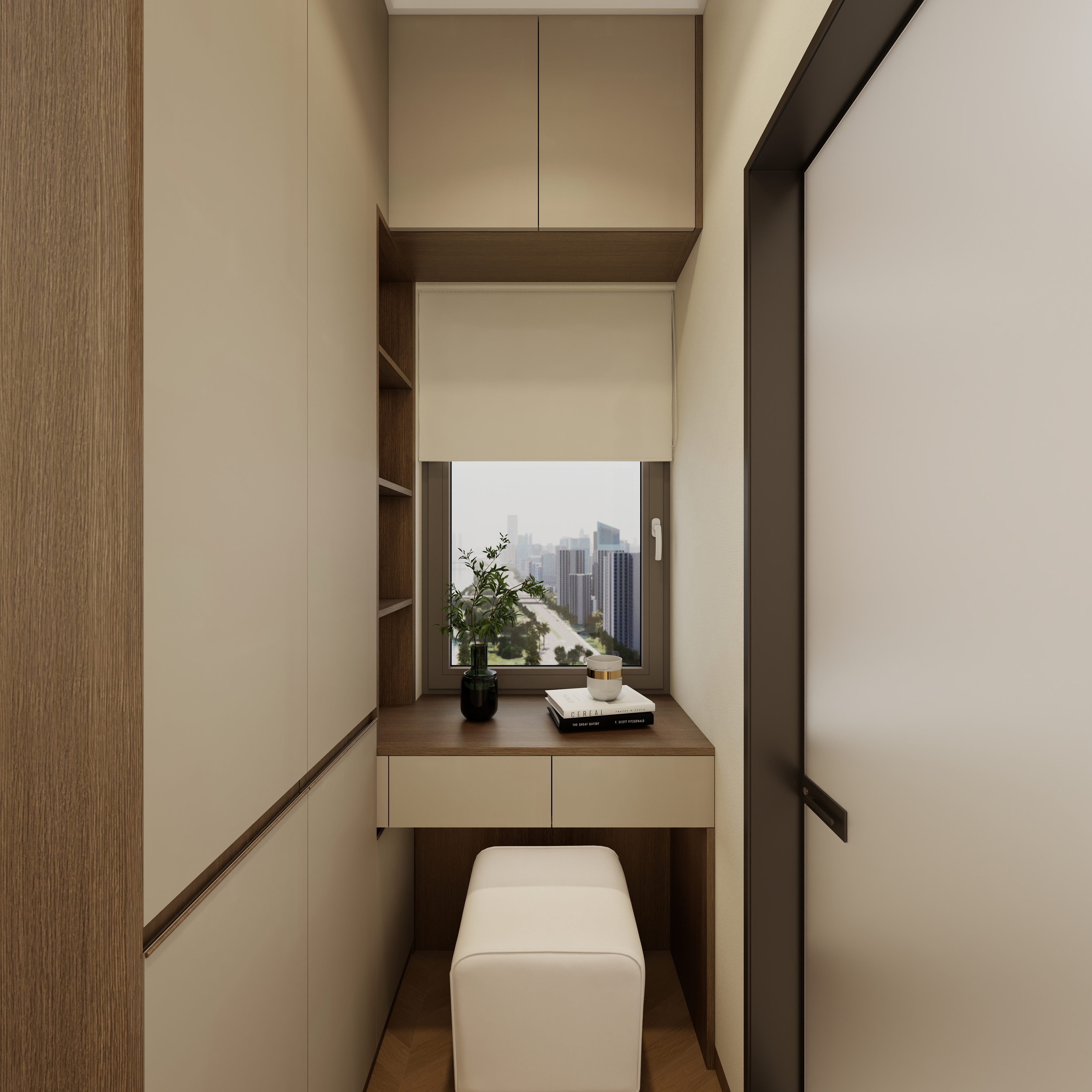 惠州装修找沫竹-惠州-江誉城-木语一层衣帽间装修效果图第3张