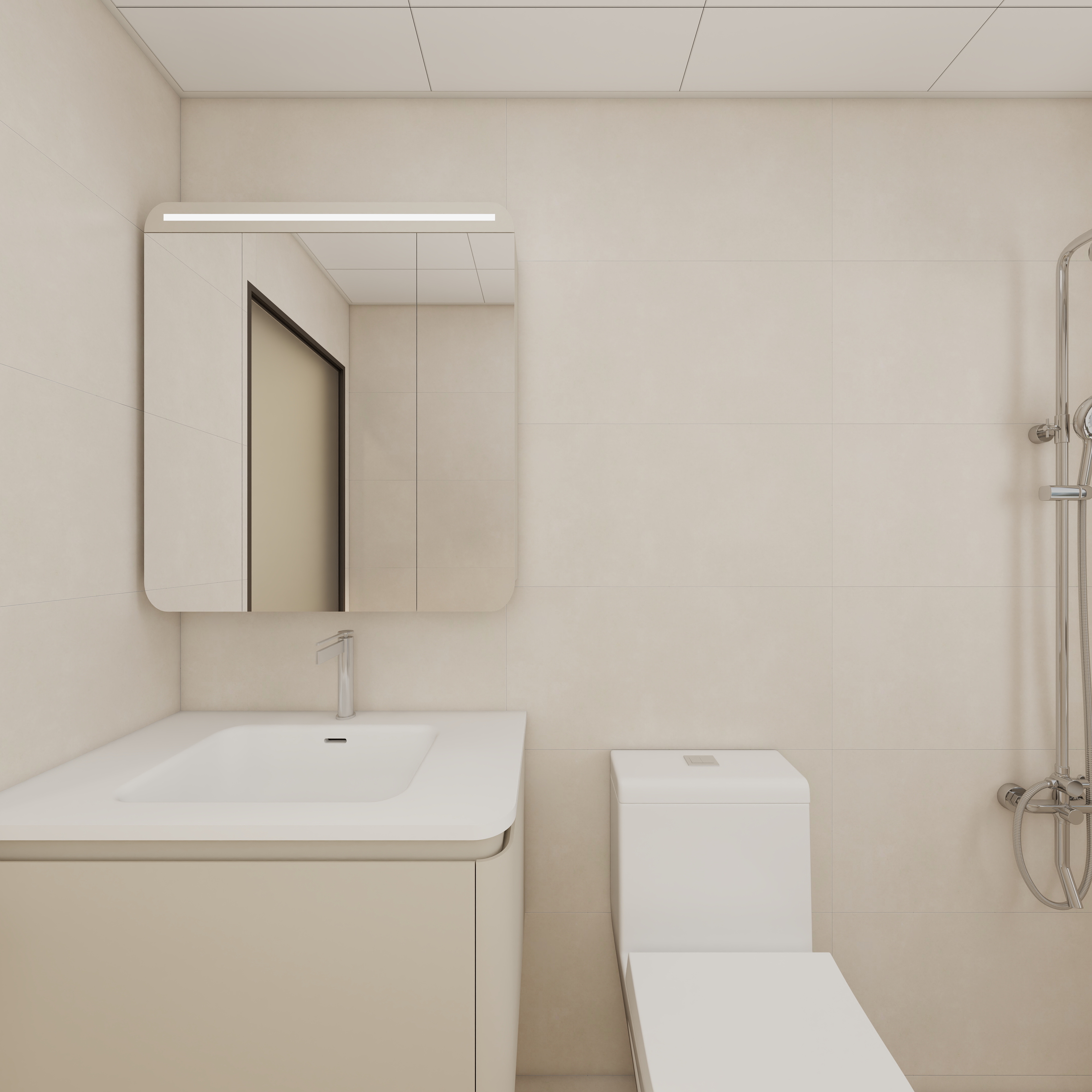 惠州装修找沫竹-惠州-江誉城-木语一层主卫装修效果图第3张