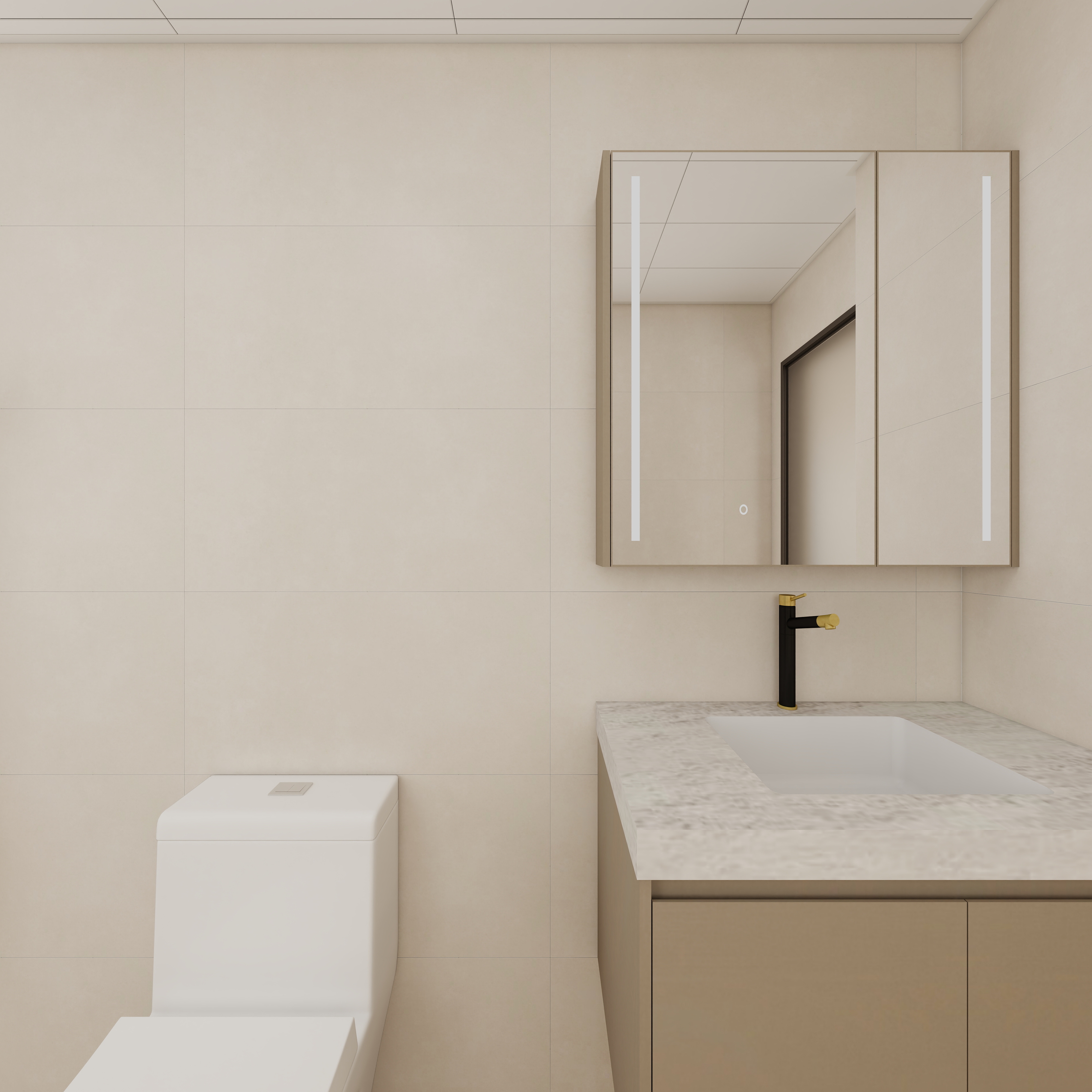 惠州装修找沫竹-惠州-江誉城-木语一层公卫装修效果图第3张