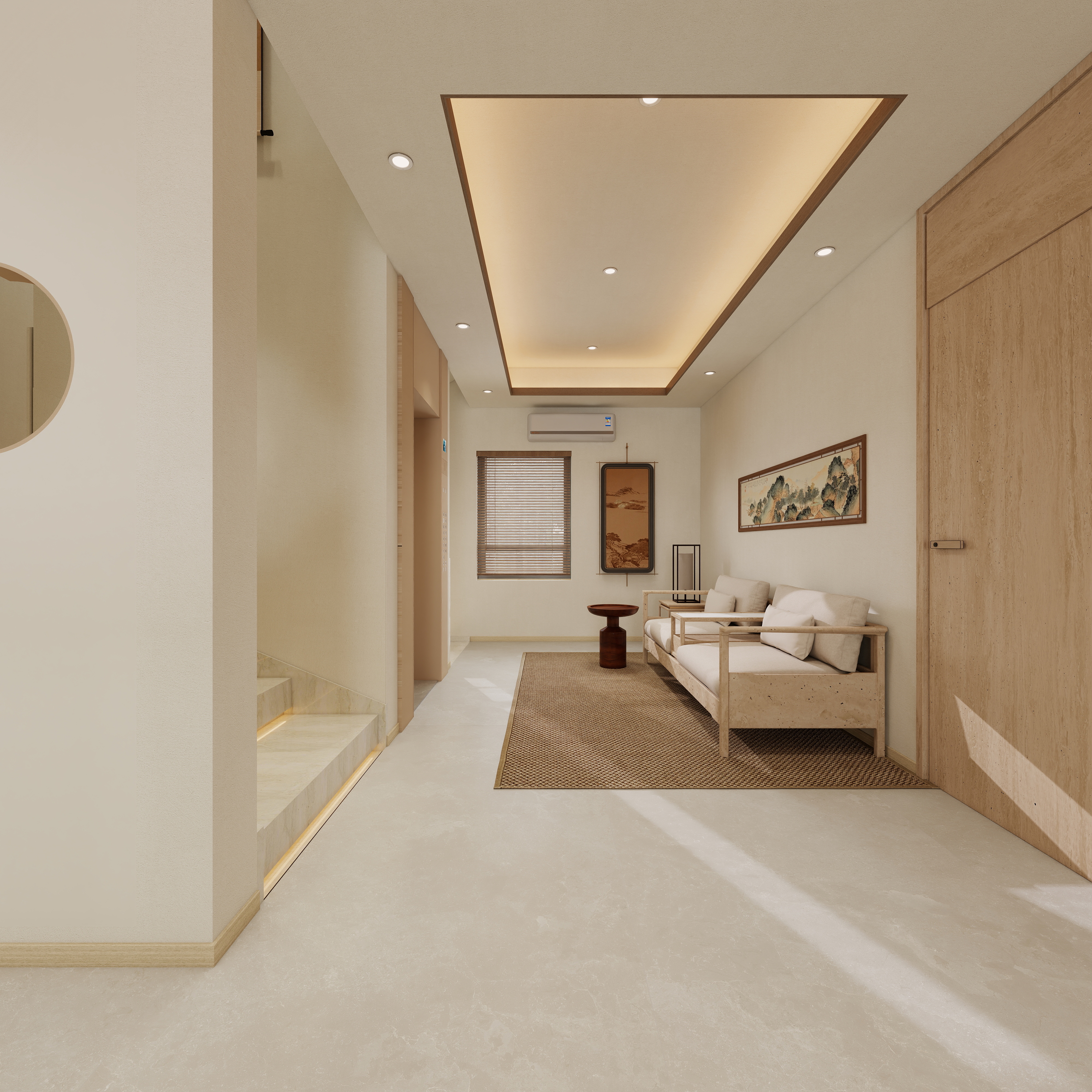 张煜强煜境设计-537平米简约宋氏中式自建别墅二层起居室装修效果图第3张