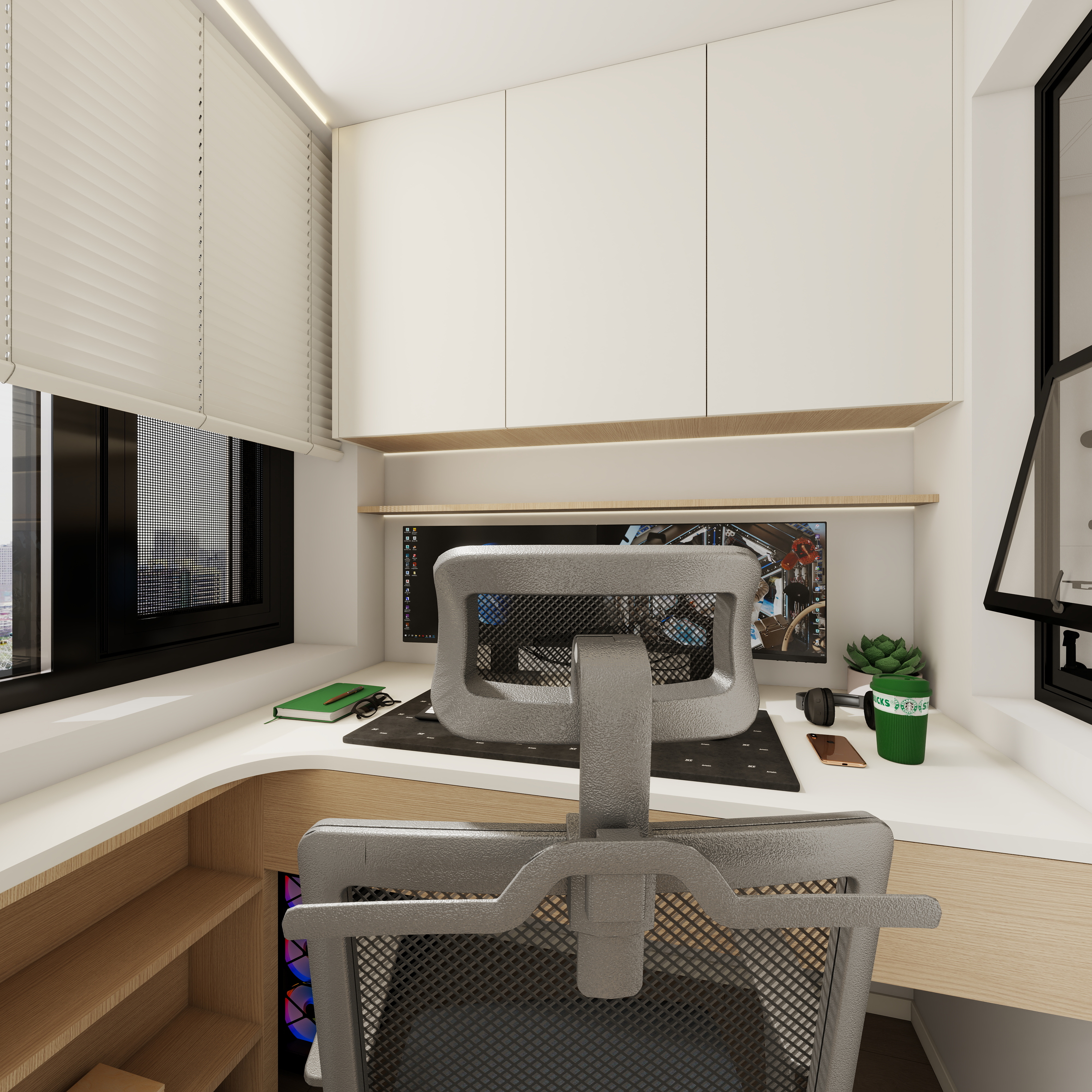 设计师珂源-凤凰花园-3期原木奶油127㎡2室一层次卧装修效果图第4张