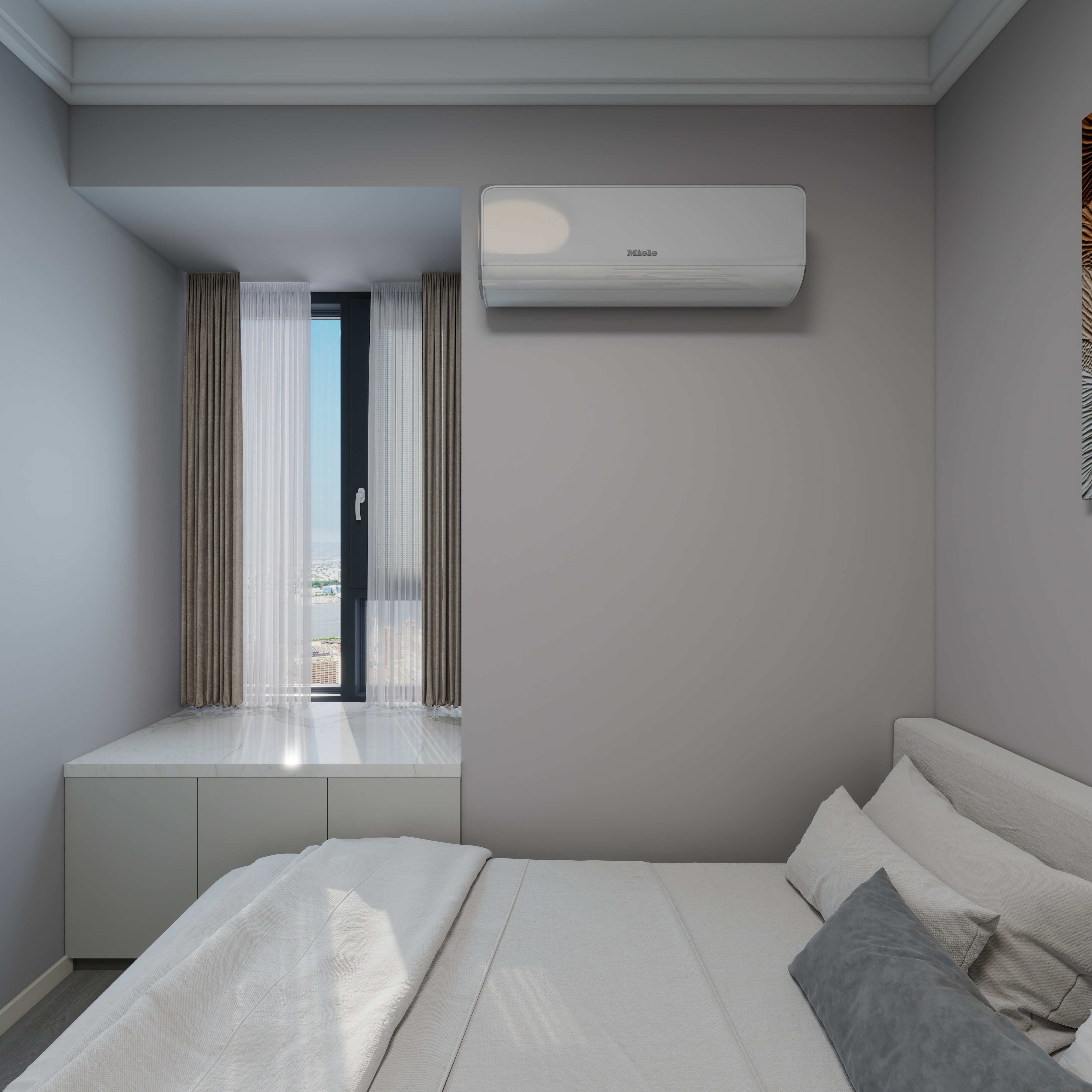 设计田工-奓山四期B区120现代轻奢一层次卧装修效果图第3张