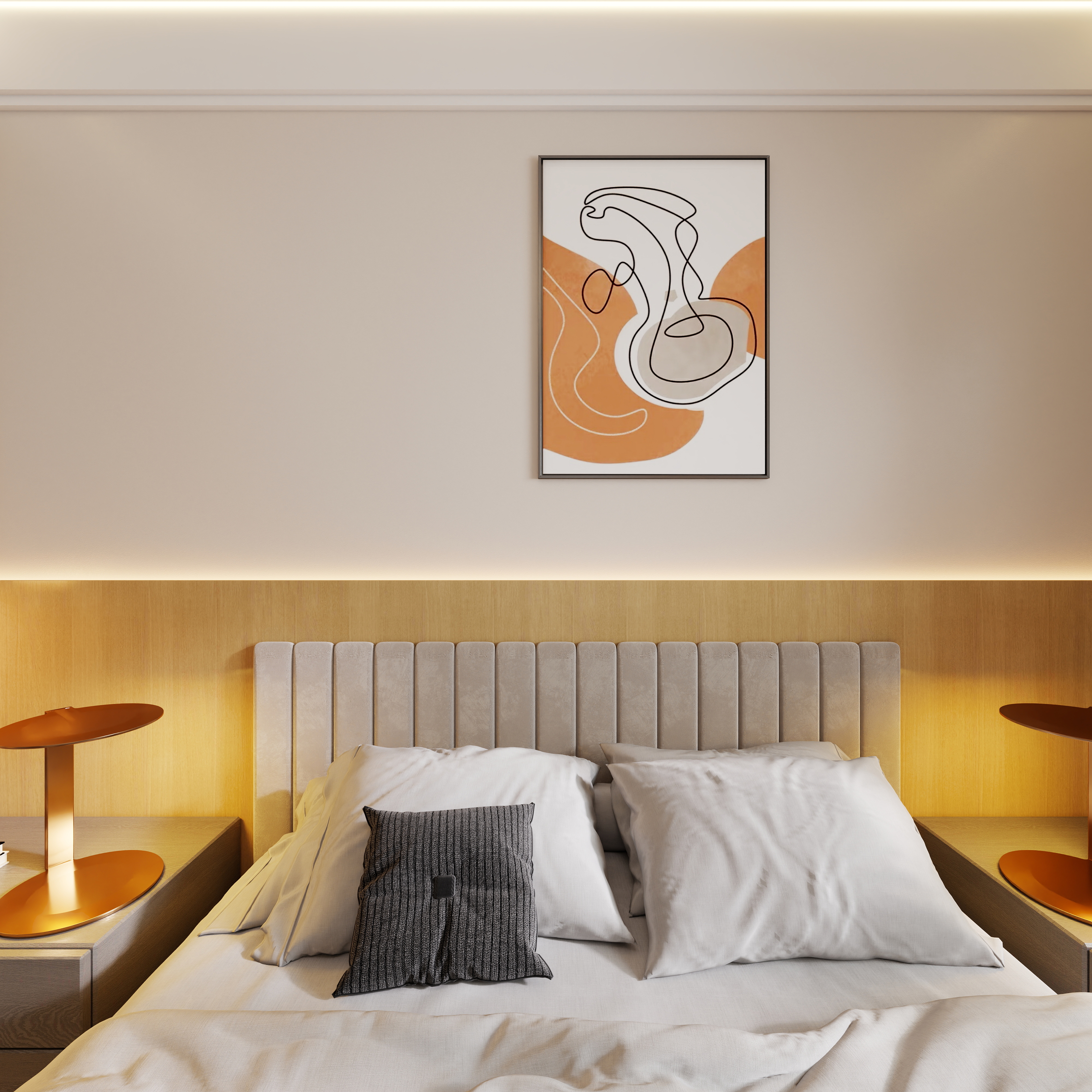 韦春勇-现代简约115㎡2室一层主卧装修效果图第3张