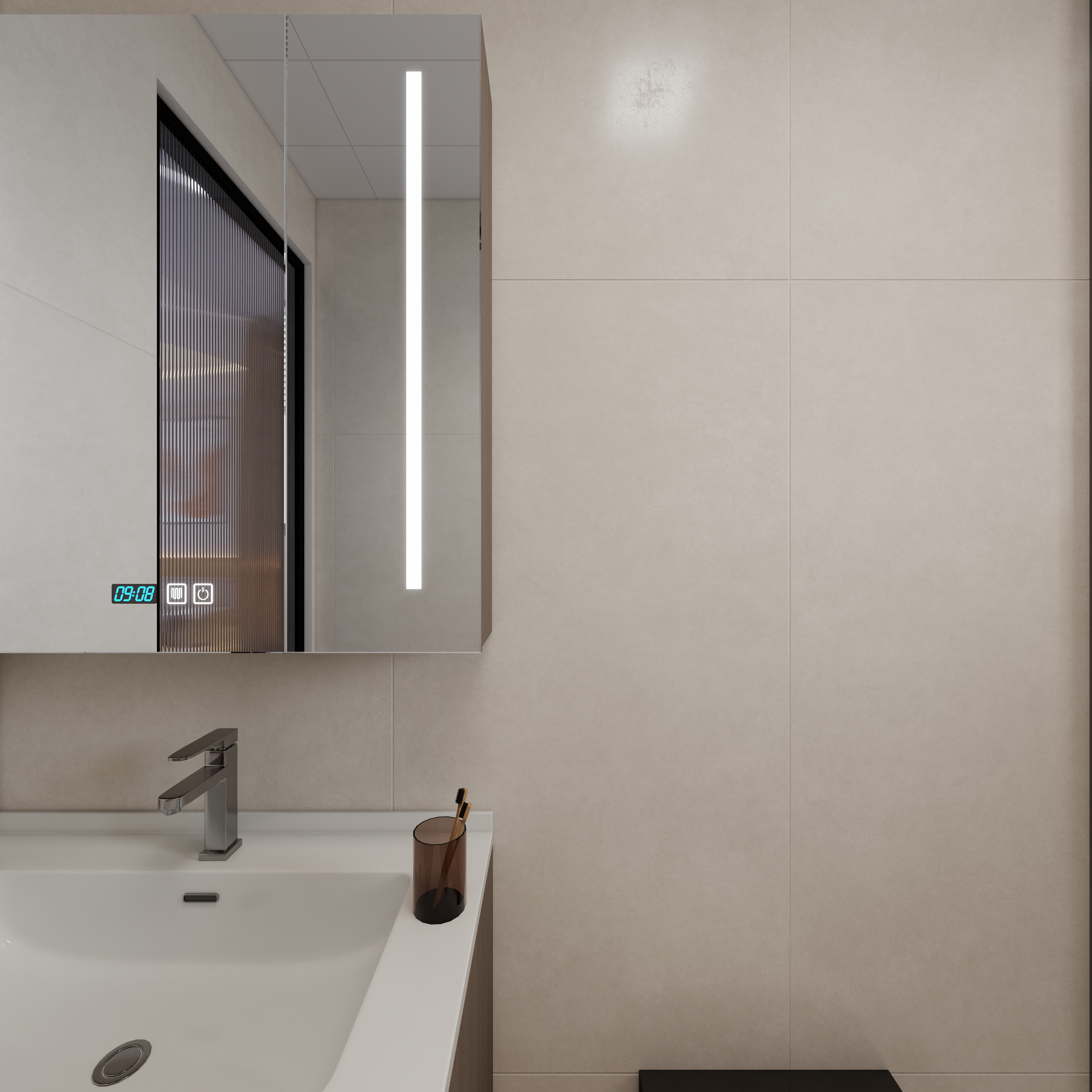 韦春勇-现代简约115㎡2室一层卫生间装修效果图第3张