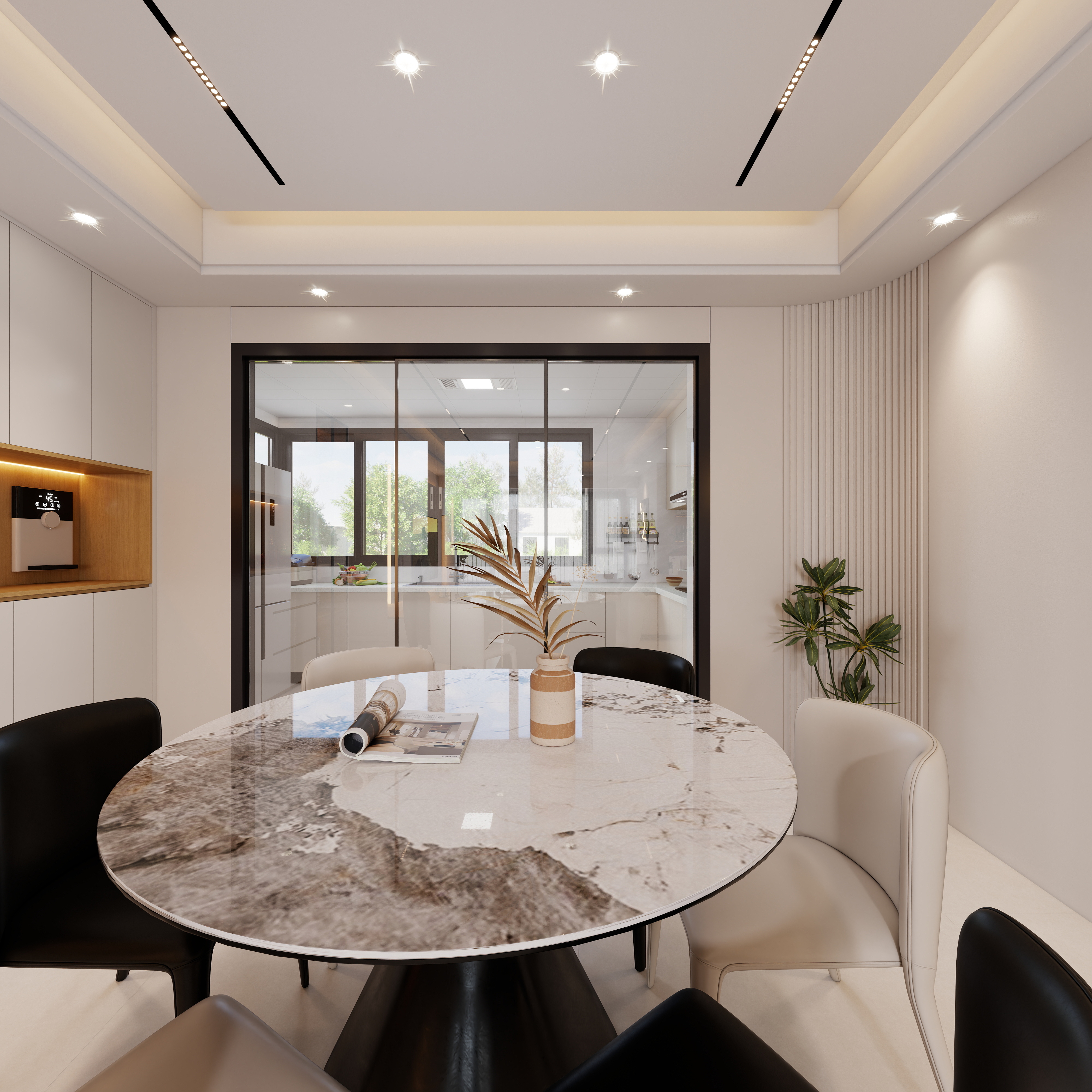 韦春勇-现代简约115㎡2室一层客餐厅装修效果图第5张