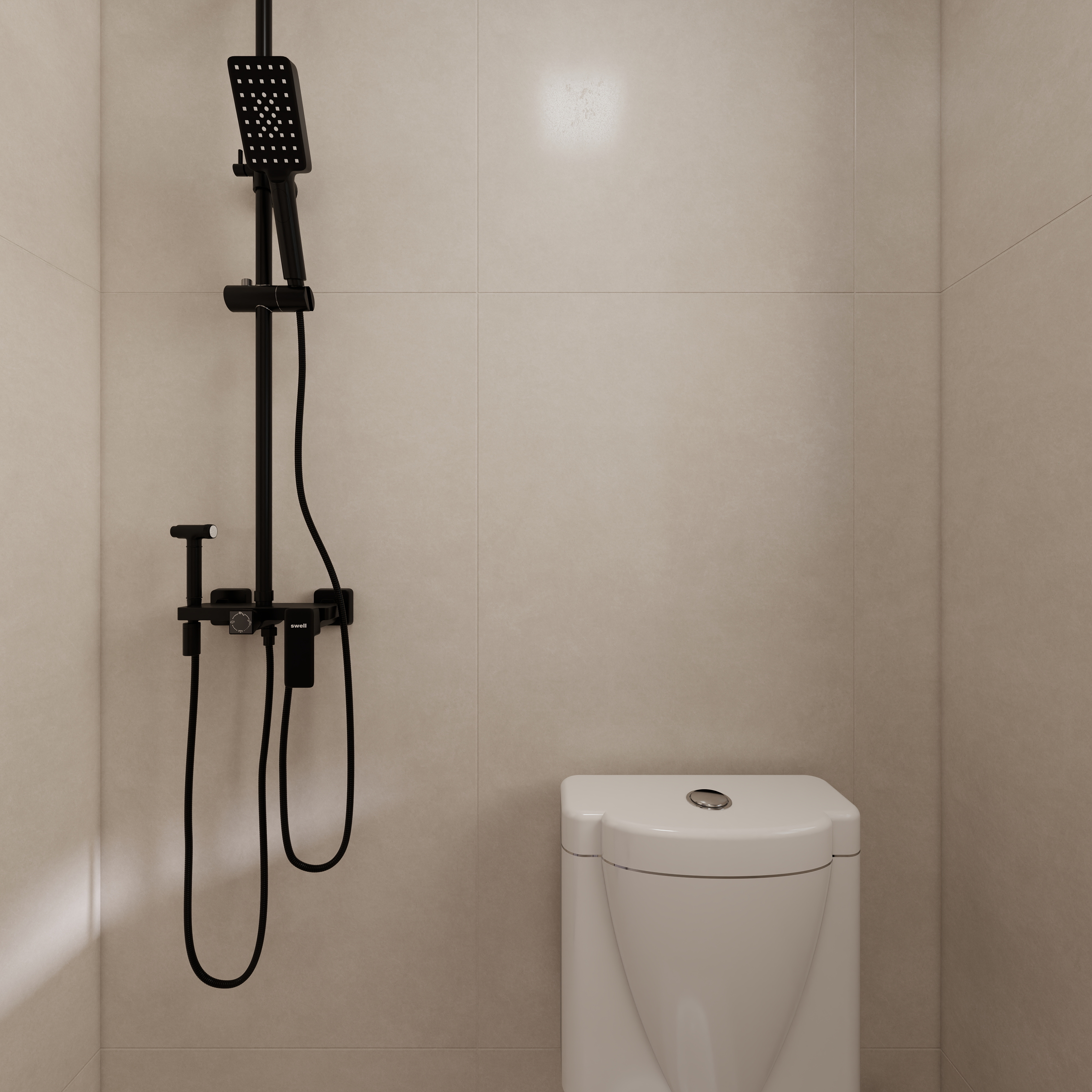 韦春勇-现代简约115㎡2室一层卫生间装修效果图第3张