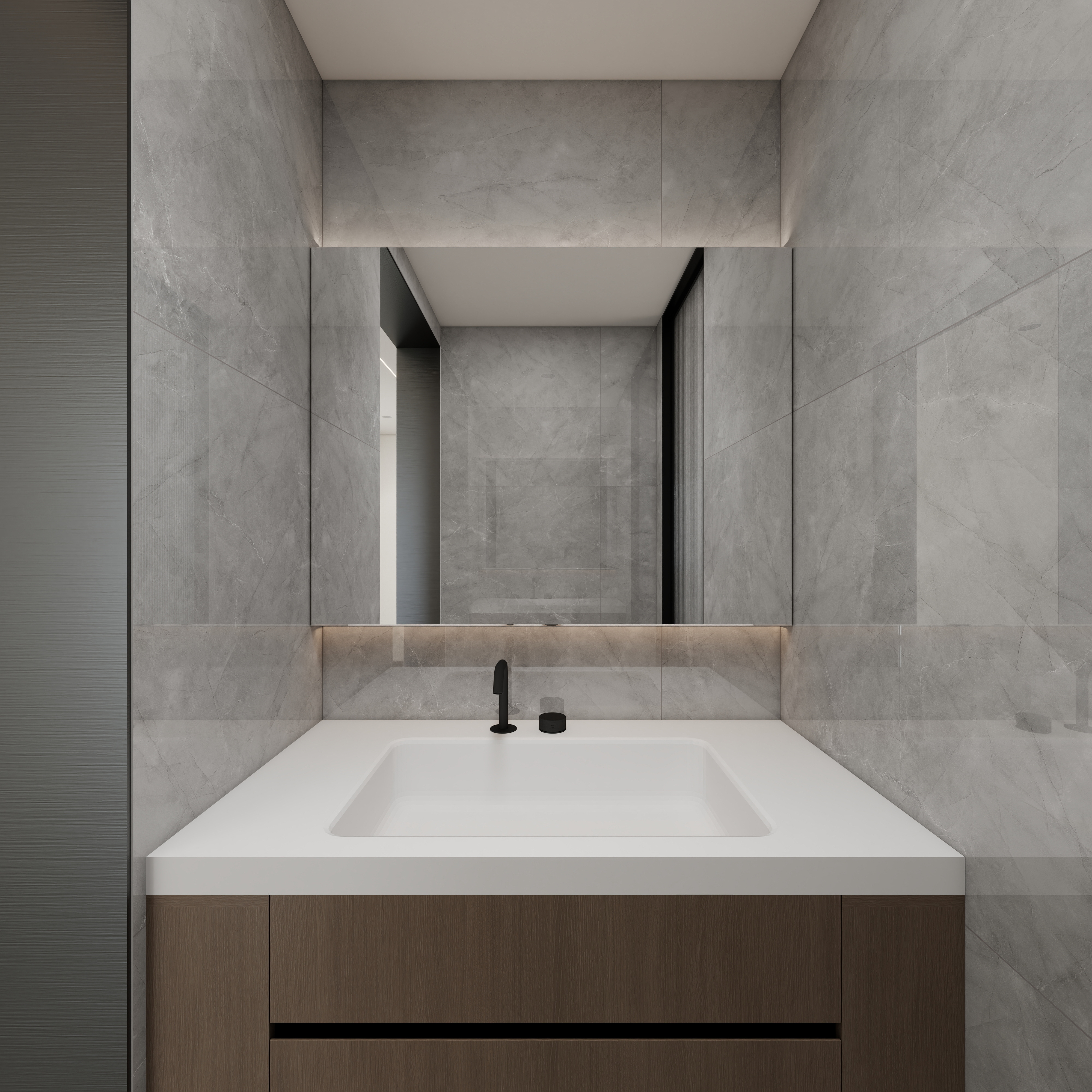 拾年设计李冰-旭辉尊府2一层干区装修效果图第1张