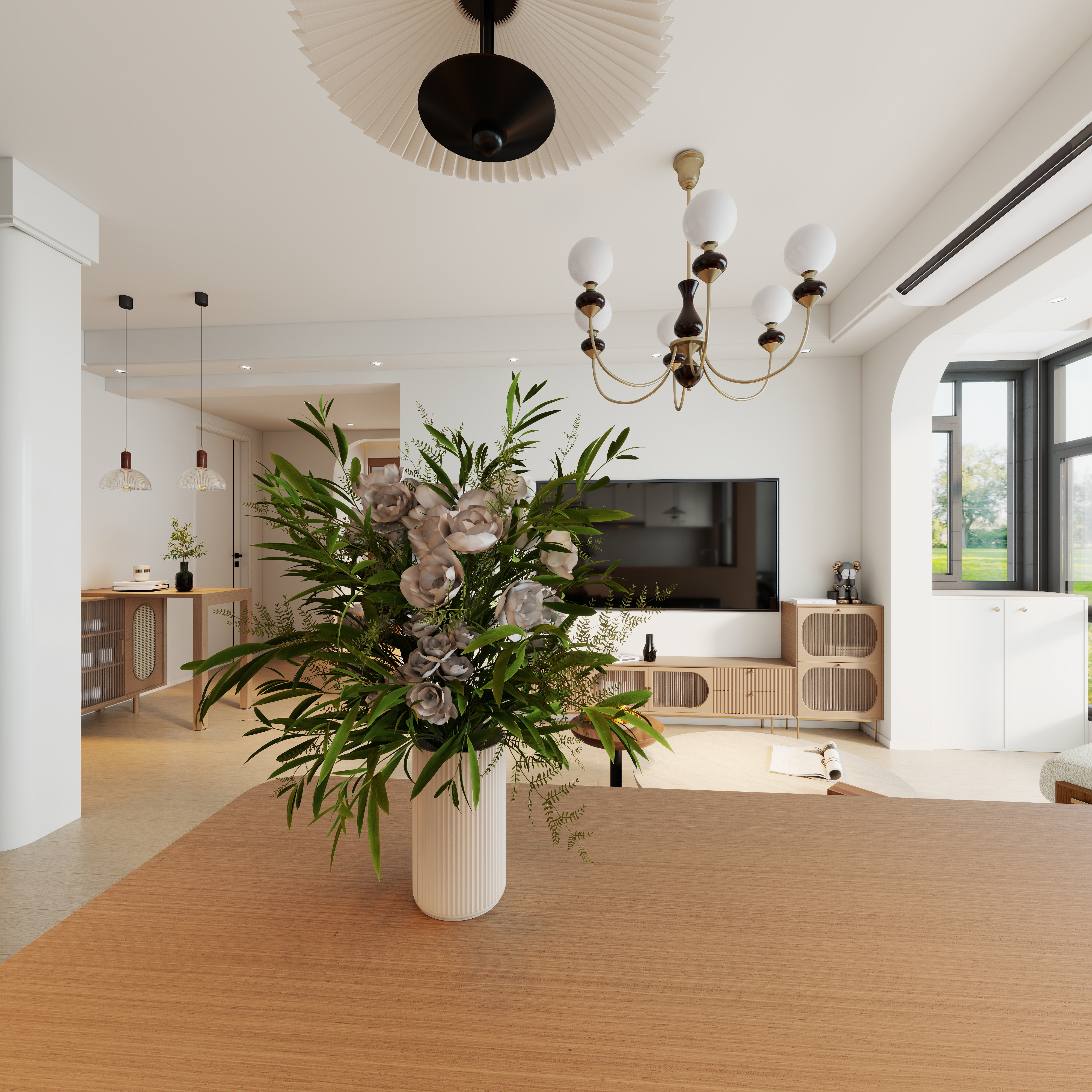 艺雅丽-72平原木风一层厨房装修效果图第3张