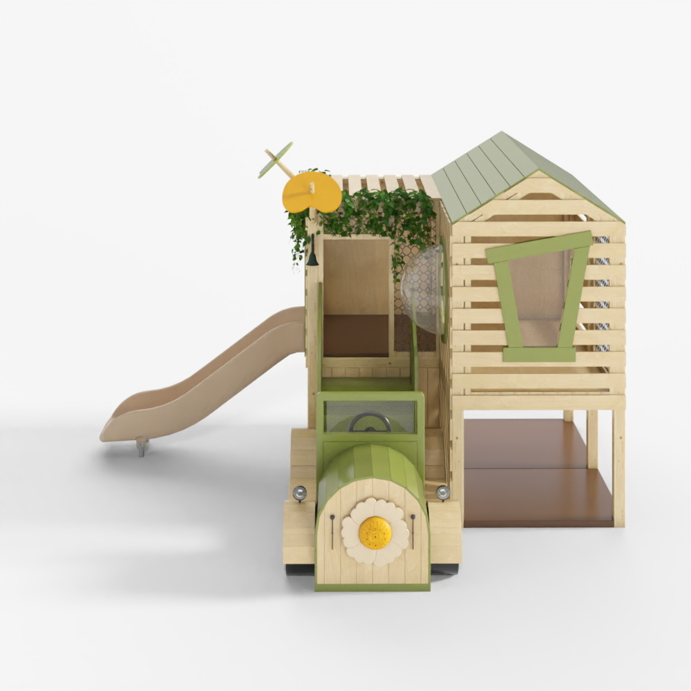 森林汽车儿童床3D模型