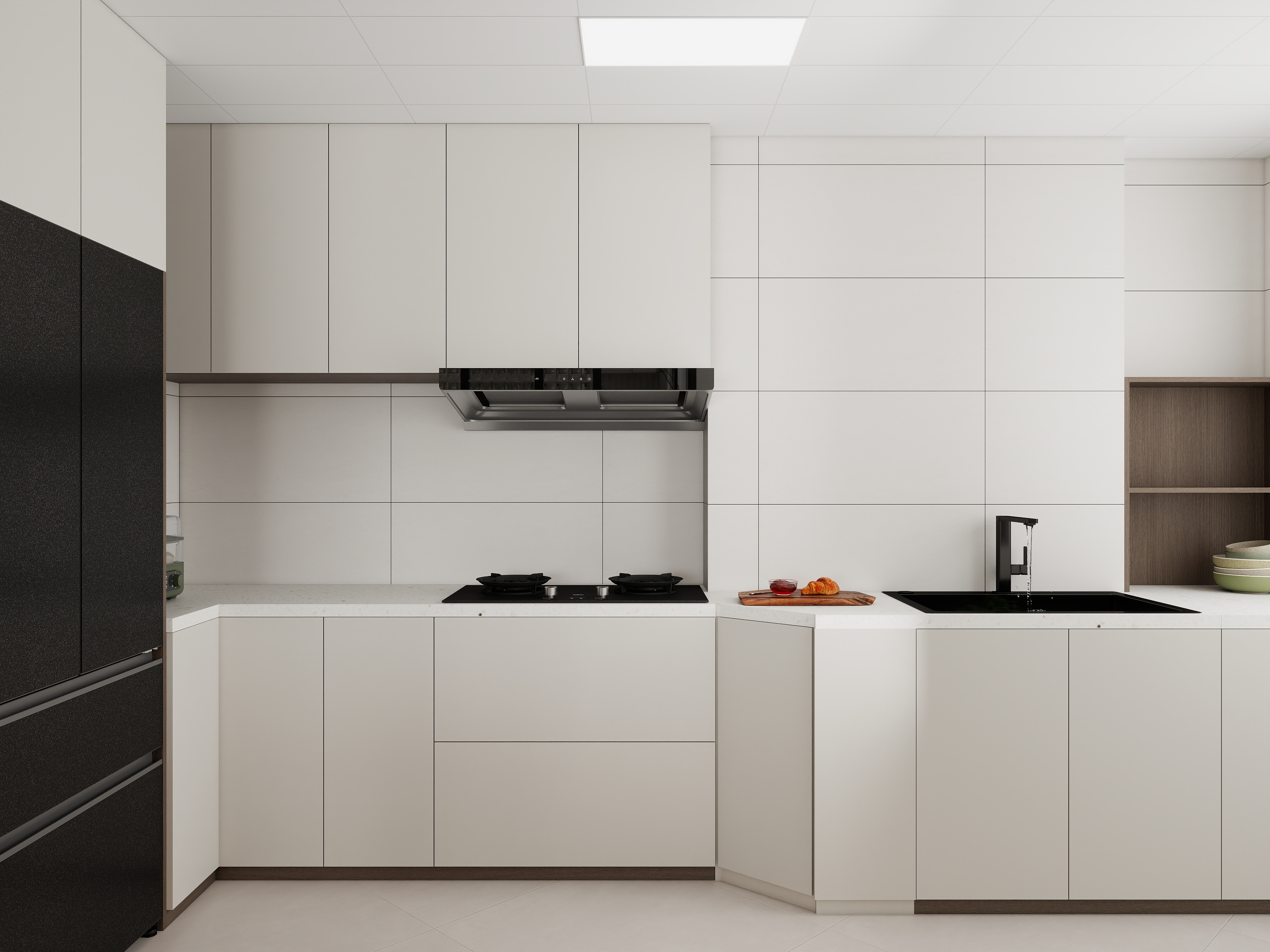 李青越-101平现代简约三居室装修效果图