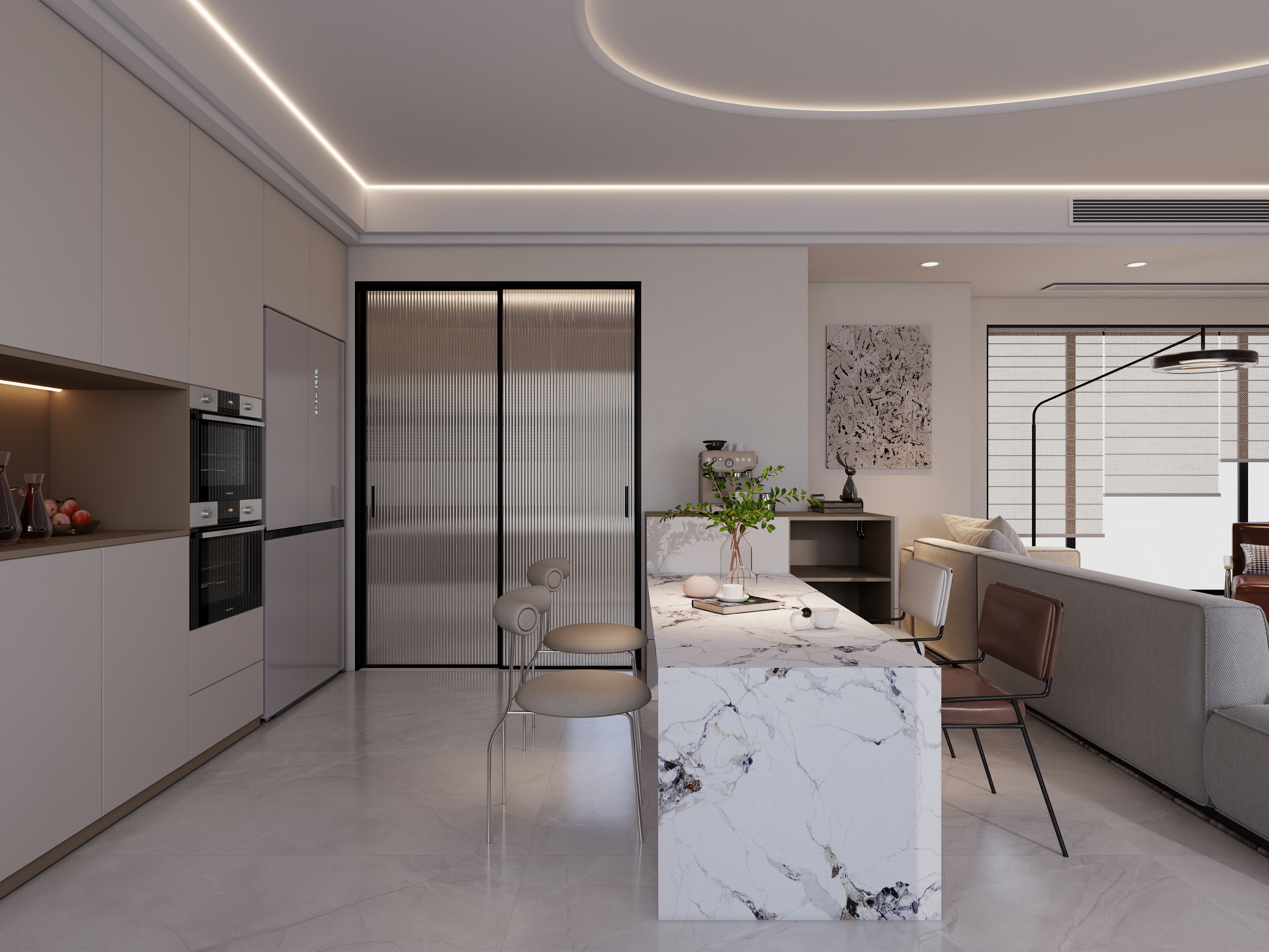 186****8866pqMG-意式轻奢大平层装修效果图