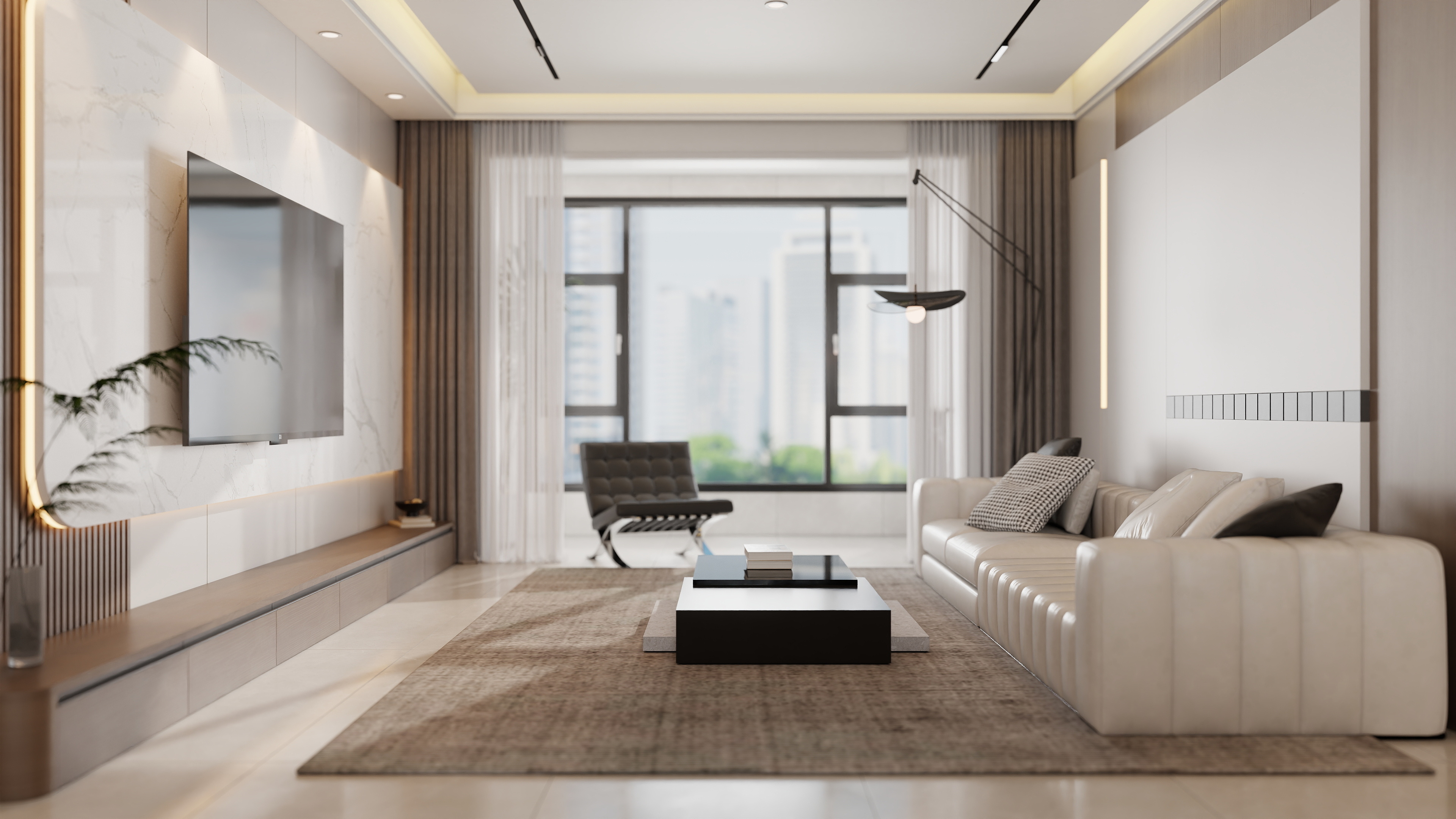 李佳洋-凤凰嘉园115平现代3室装修效果图