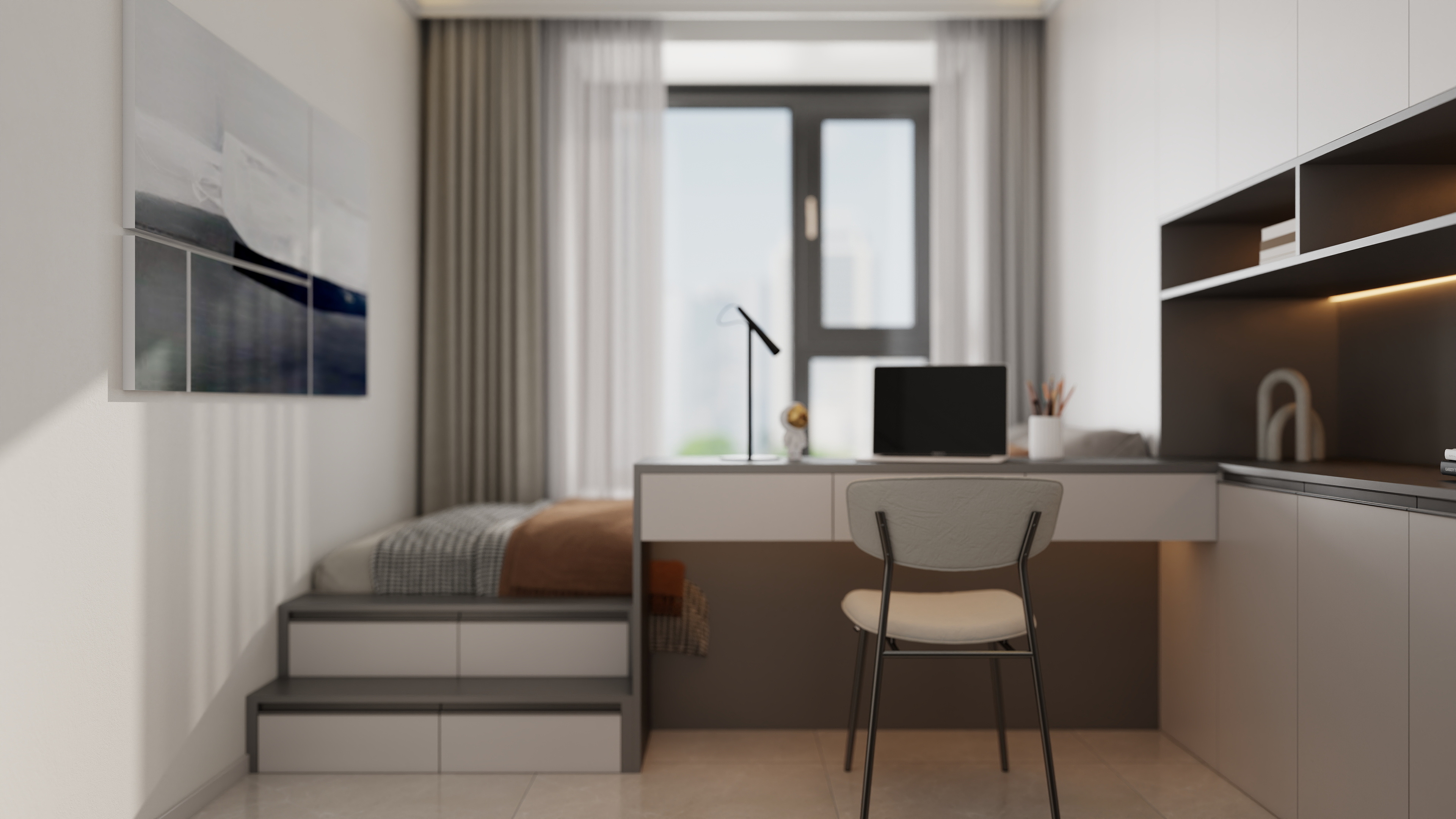 李佳洋-凤凰嘉园115平现代3室装修效果图