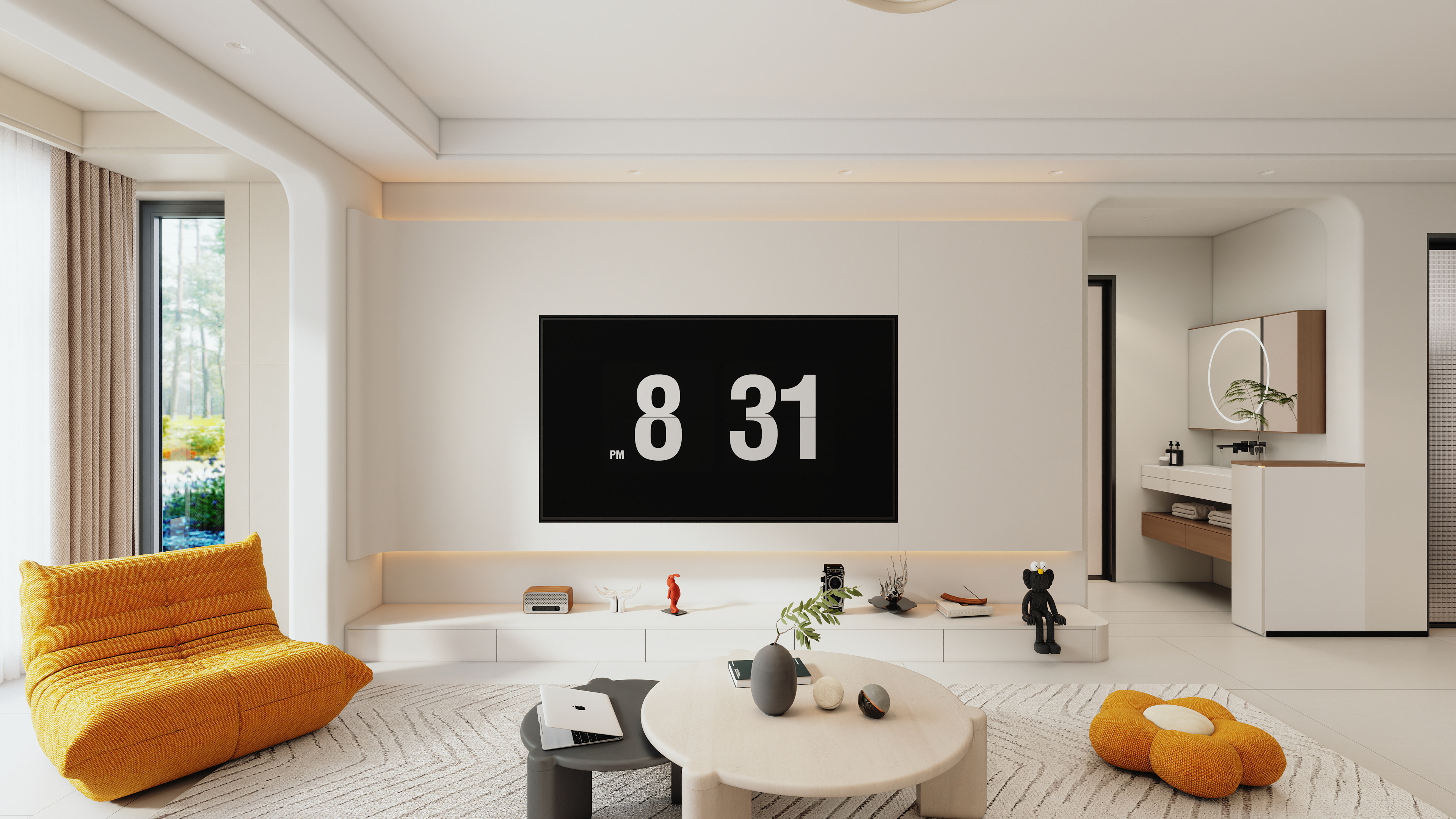 栖恒设计-86㎡2室-装修设计方案