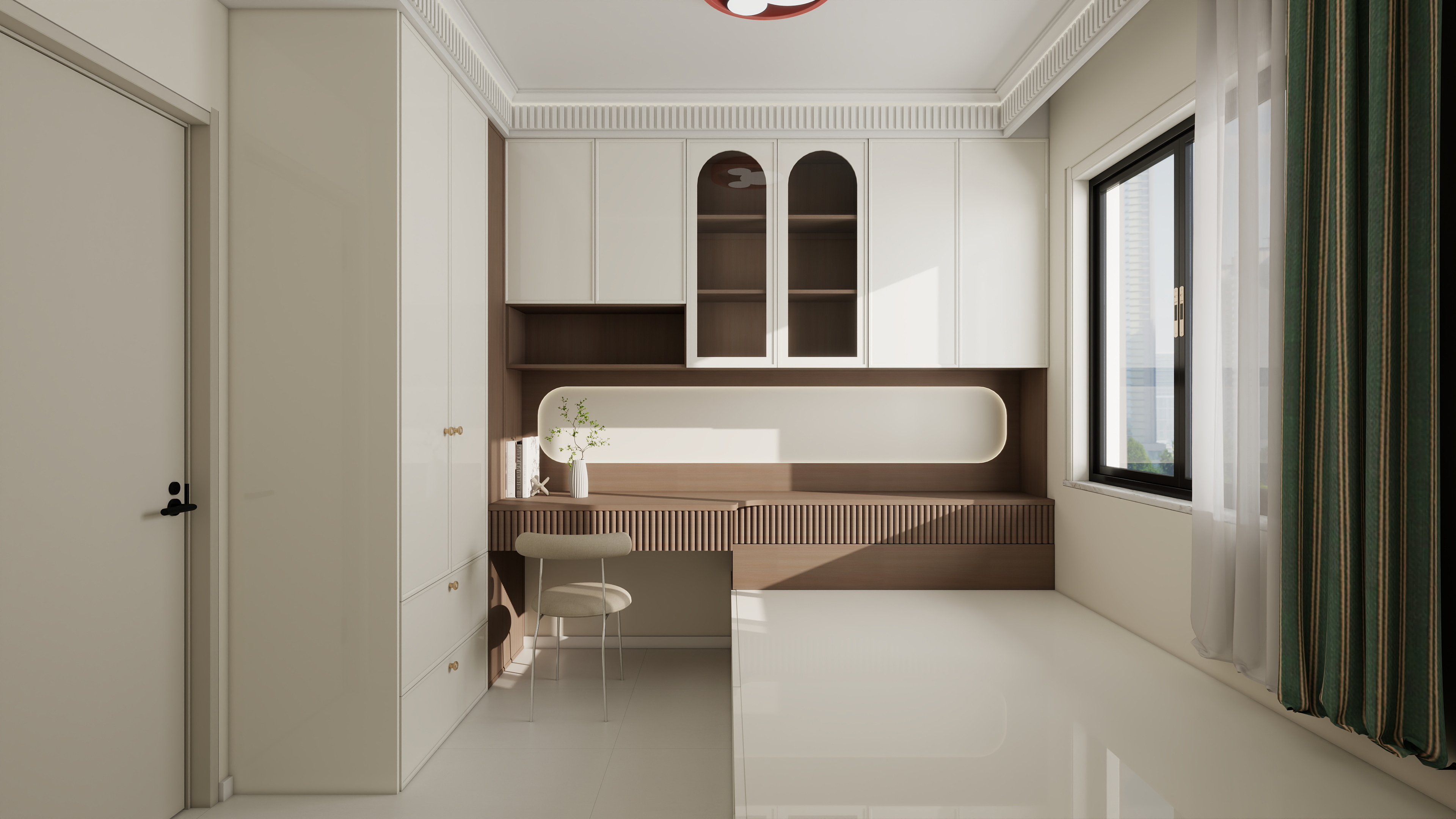 顾北南-亚都锦绣城118.6平米三室装修效果图