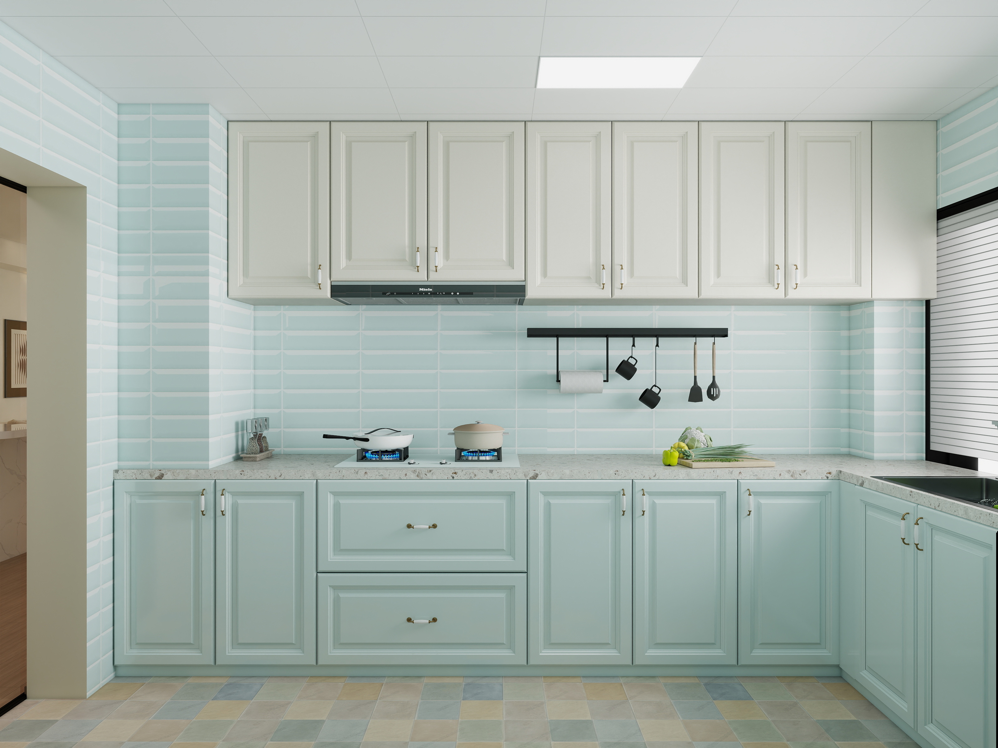 李青越-110平原木三居室装修效果图