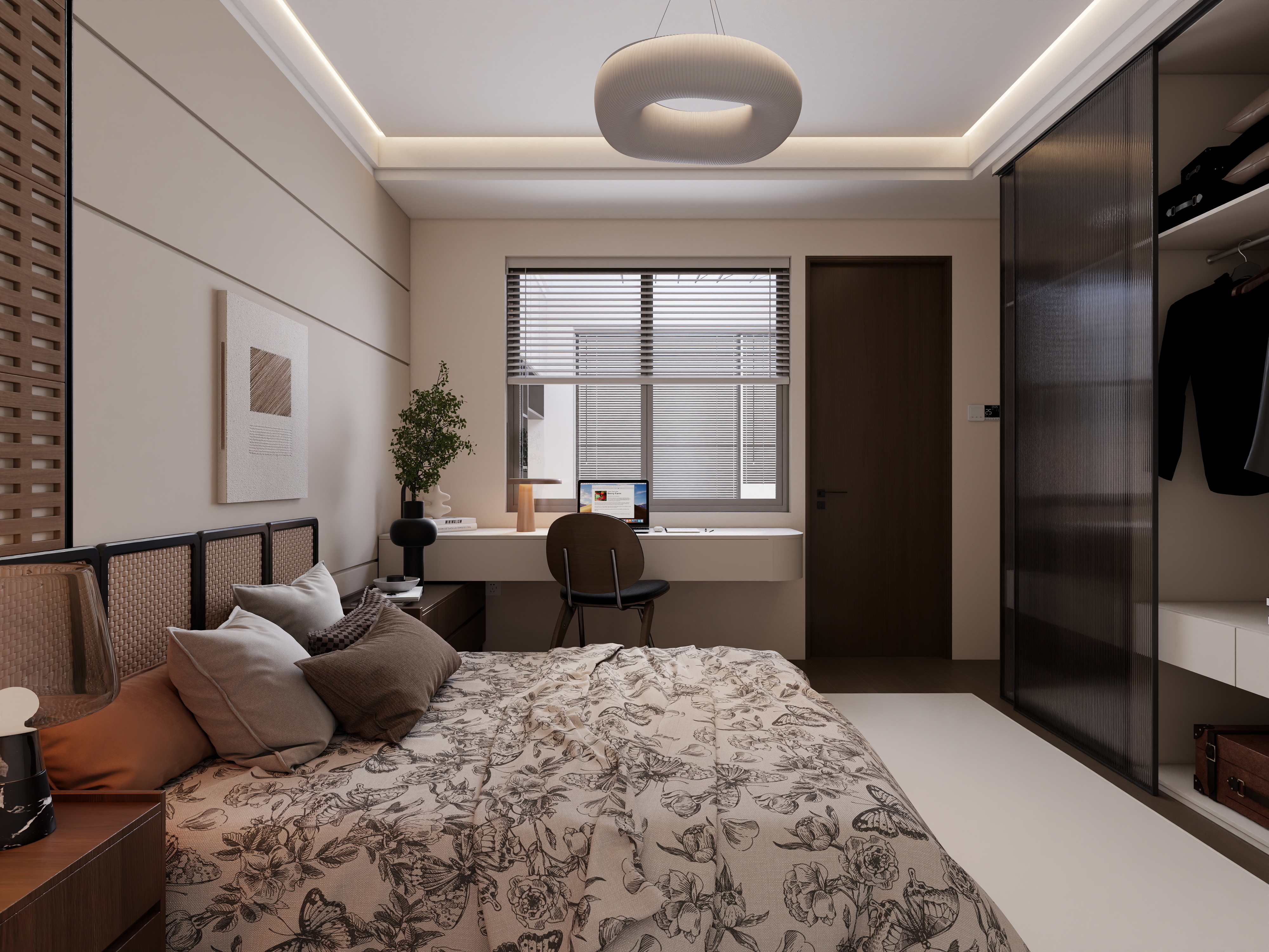 186****8866pqMG-极简中古风2室装修效果图