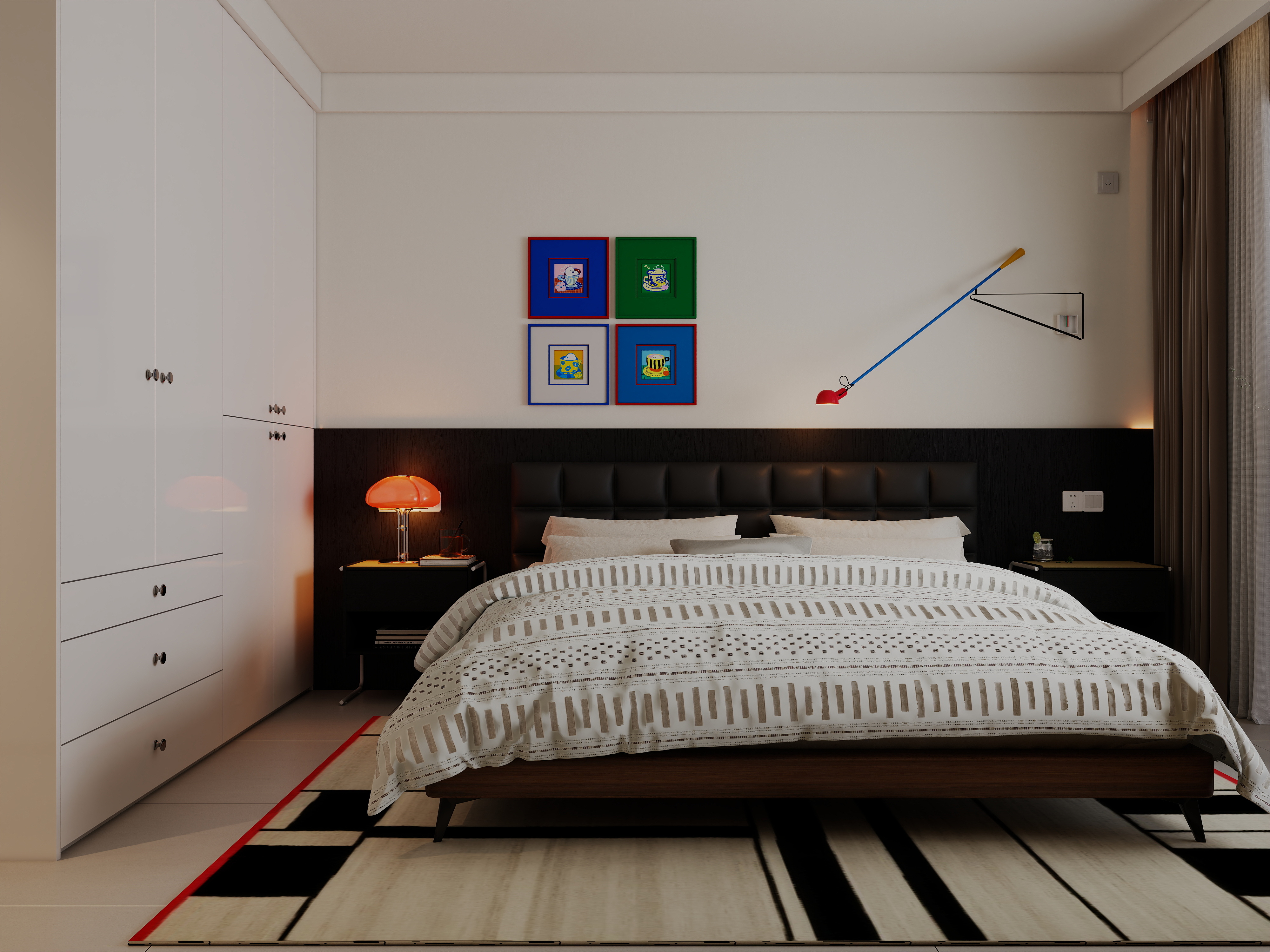 觅境设计工作室-131平米现代包豪斯装修效果图