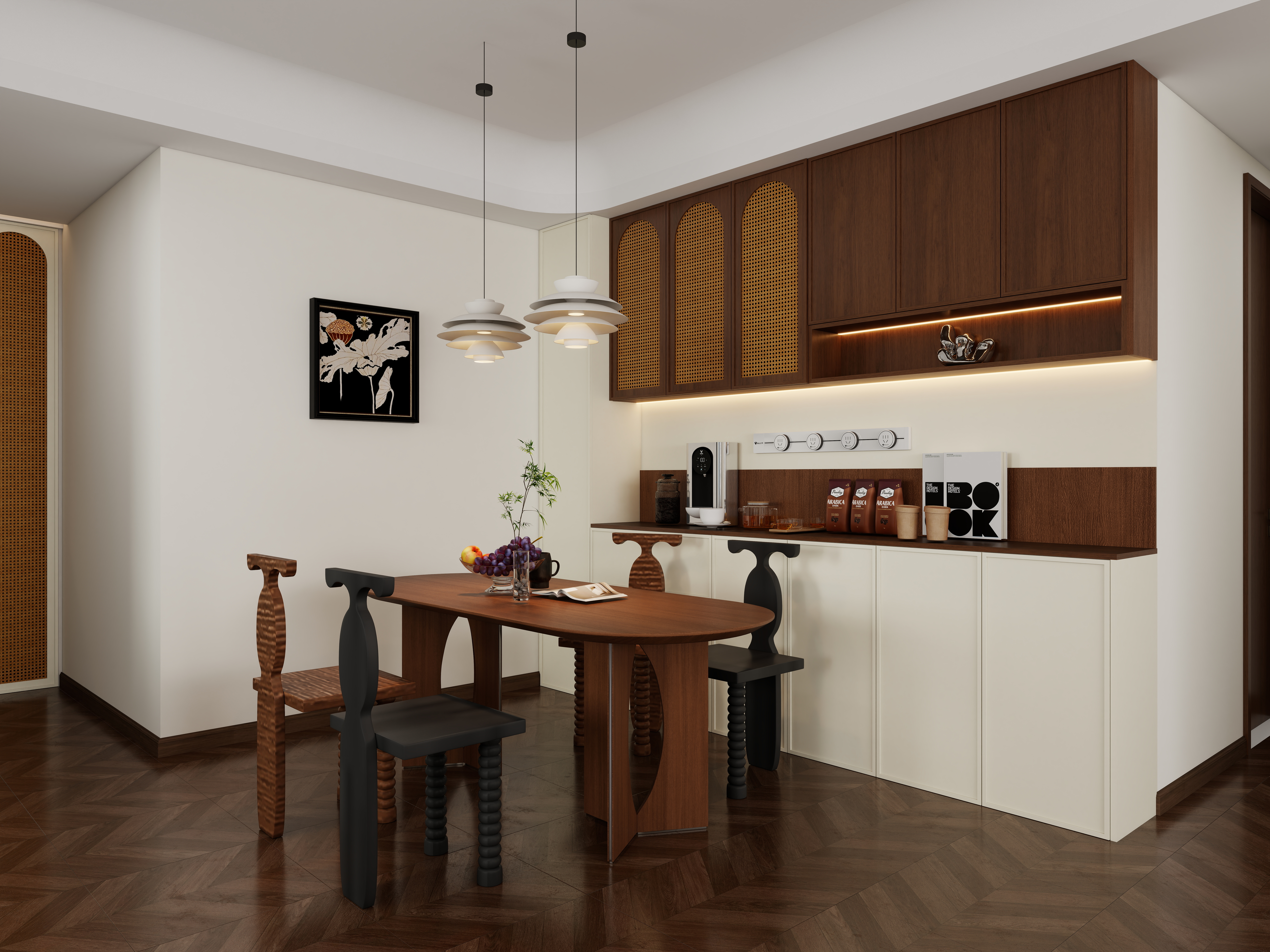 文木一心-万科城-中古风装修效果图