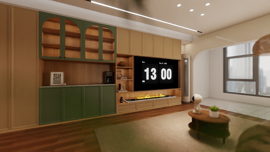 雅筑设计工作室-南夕平面布置装修效果图