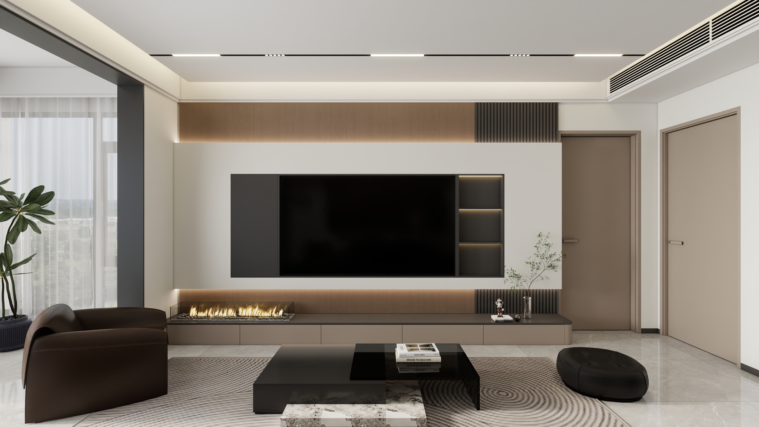 李青越-118平方意式轻奢三居室装修效果图