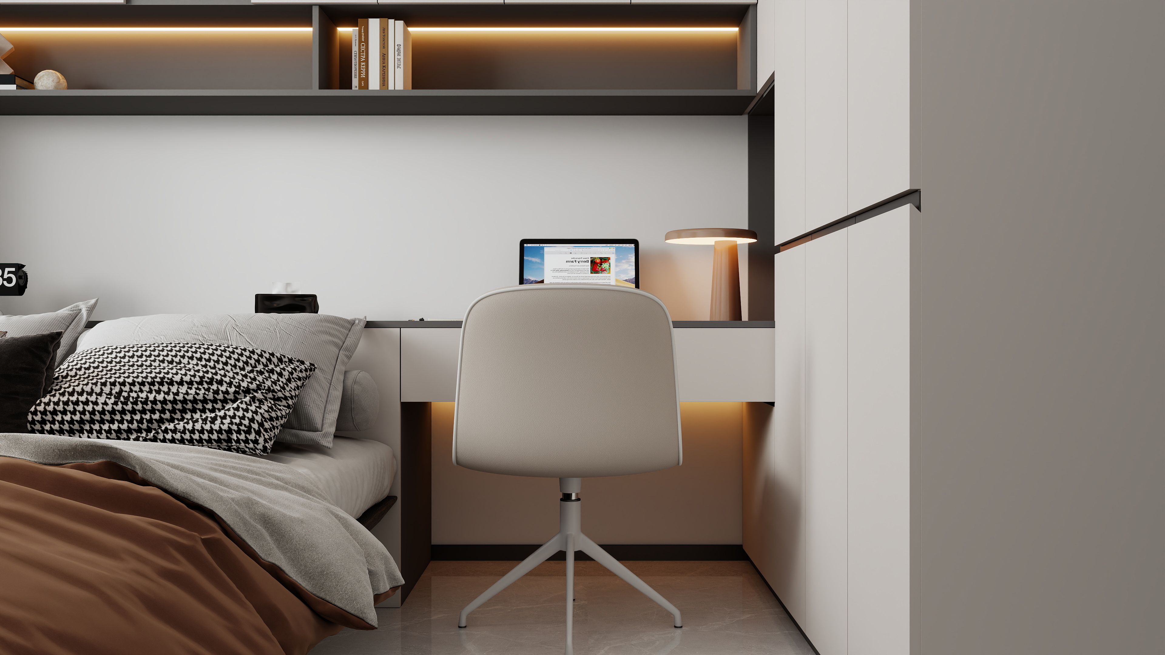 李佳洋-聚金润园121平现代黑白灰3室装修效果图