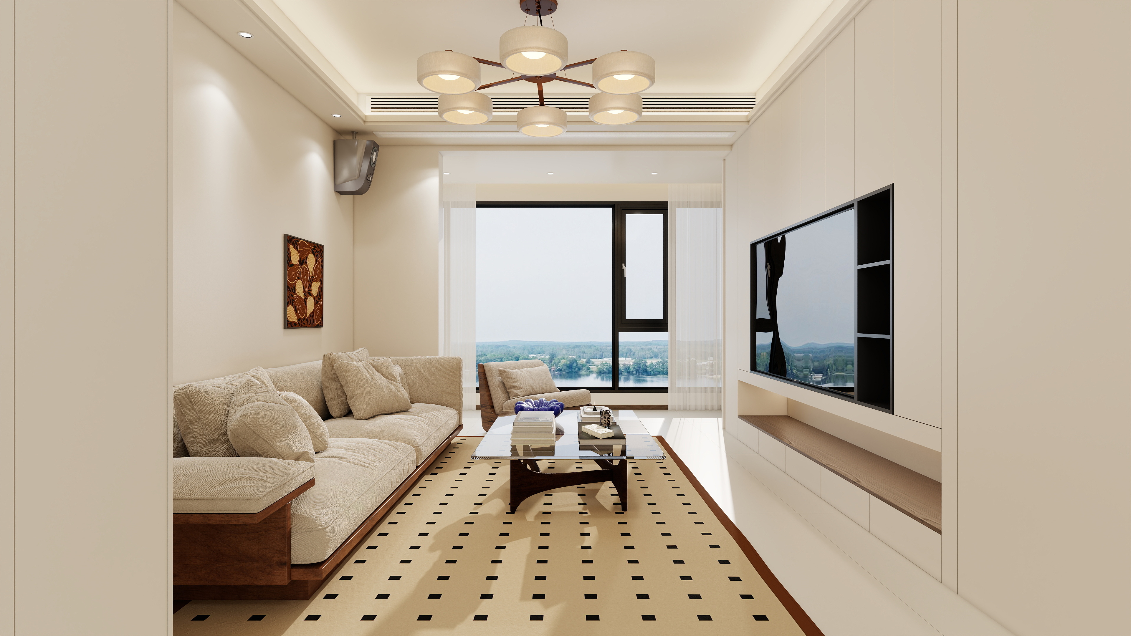 李青越-144方中古风四居室装修效果图