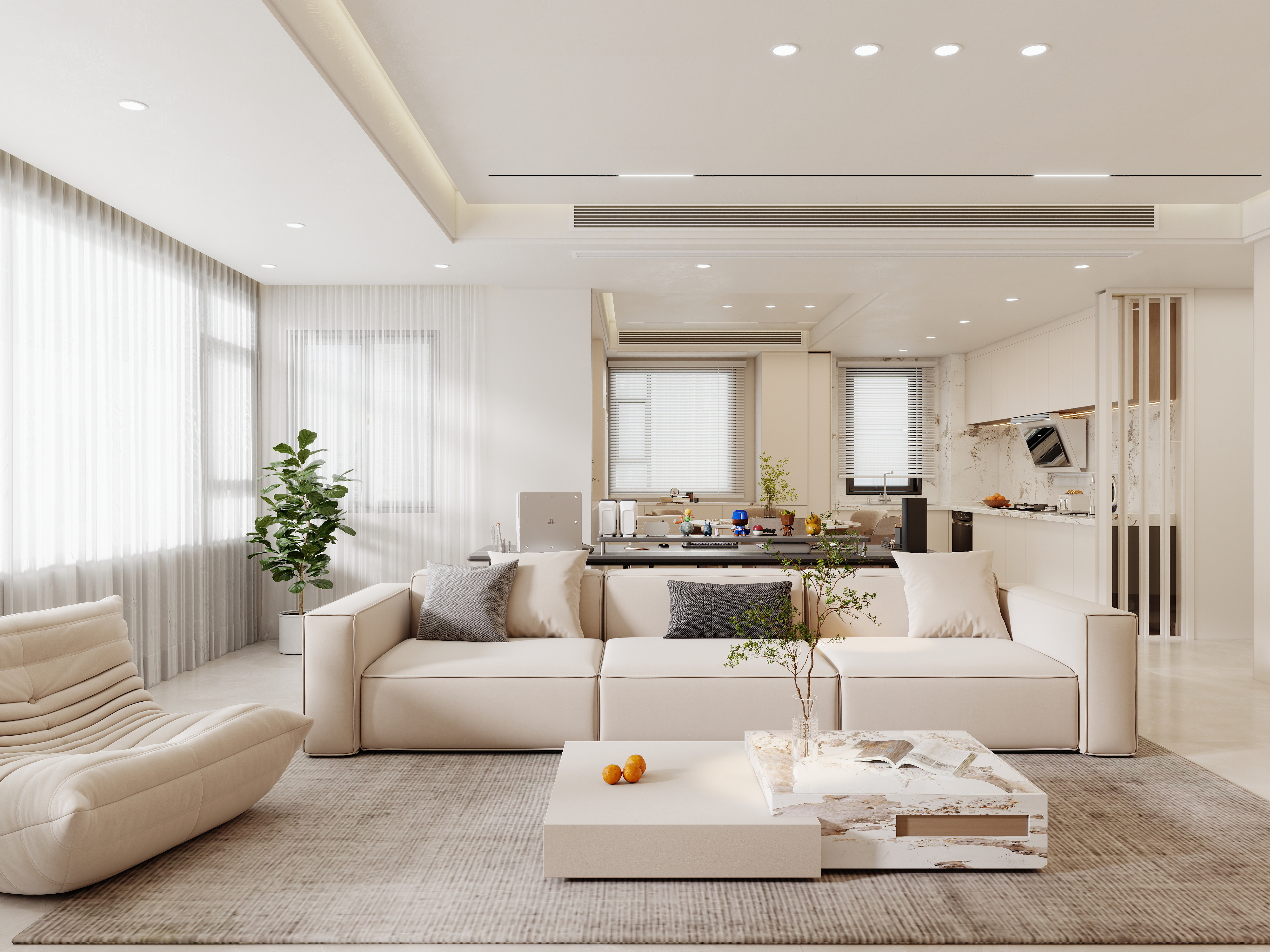 壹诺设计工作室-现代简约 装修效果图