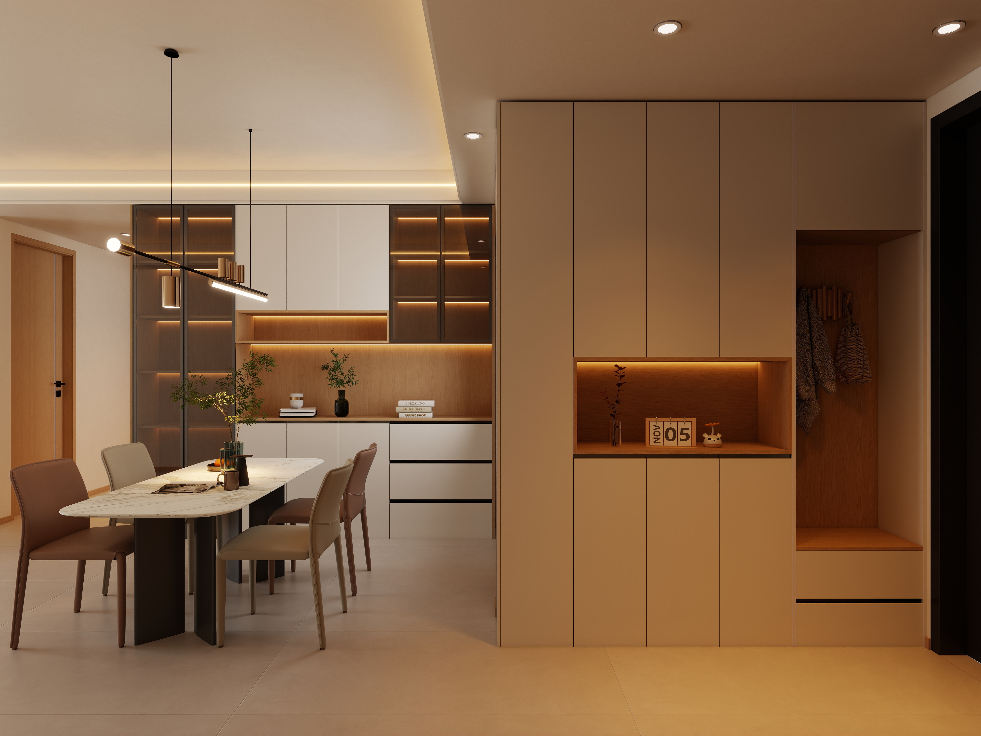 艺雅丽-132平现代简约装修效果图