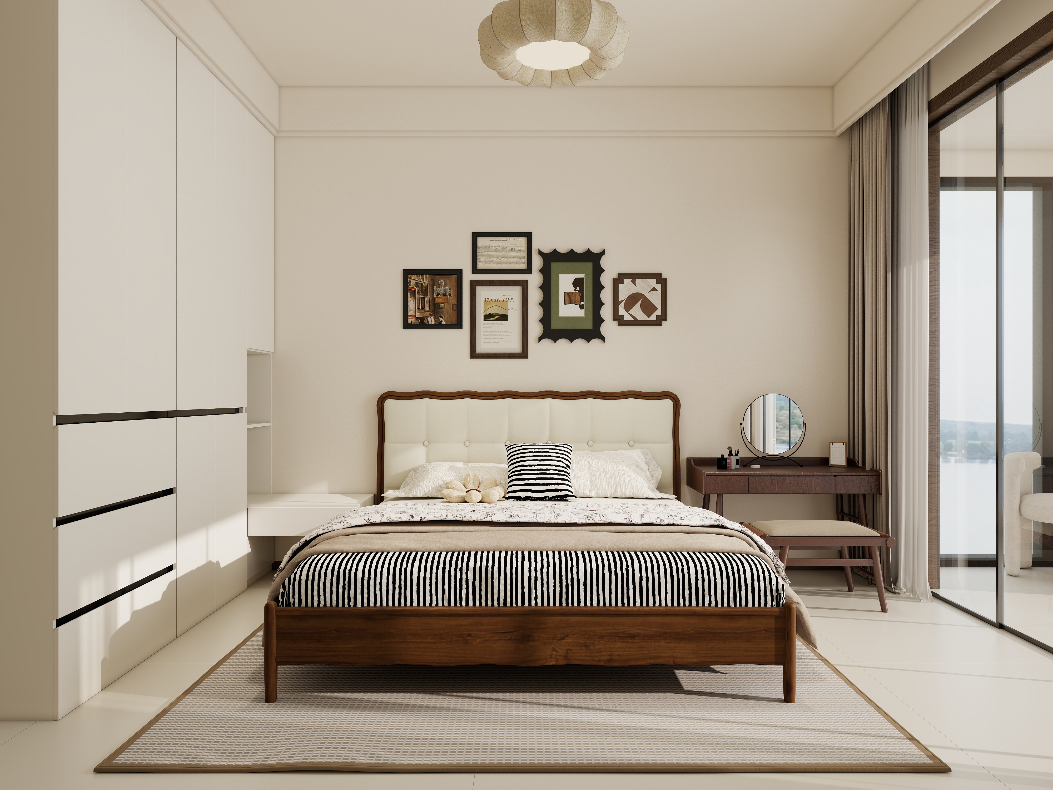 李青越-144方中古风四居室装修效果图