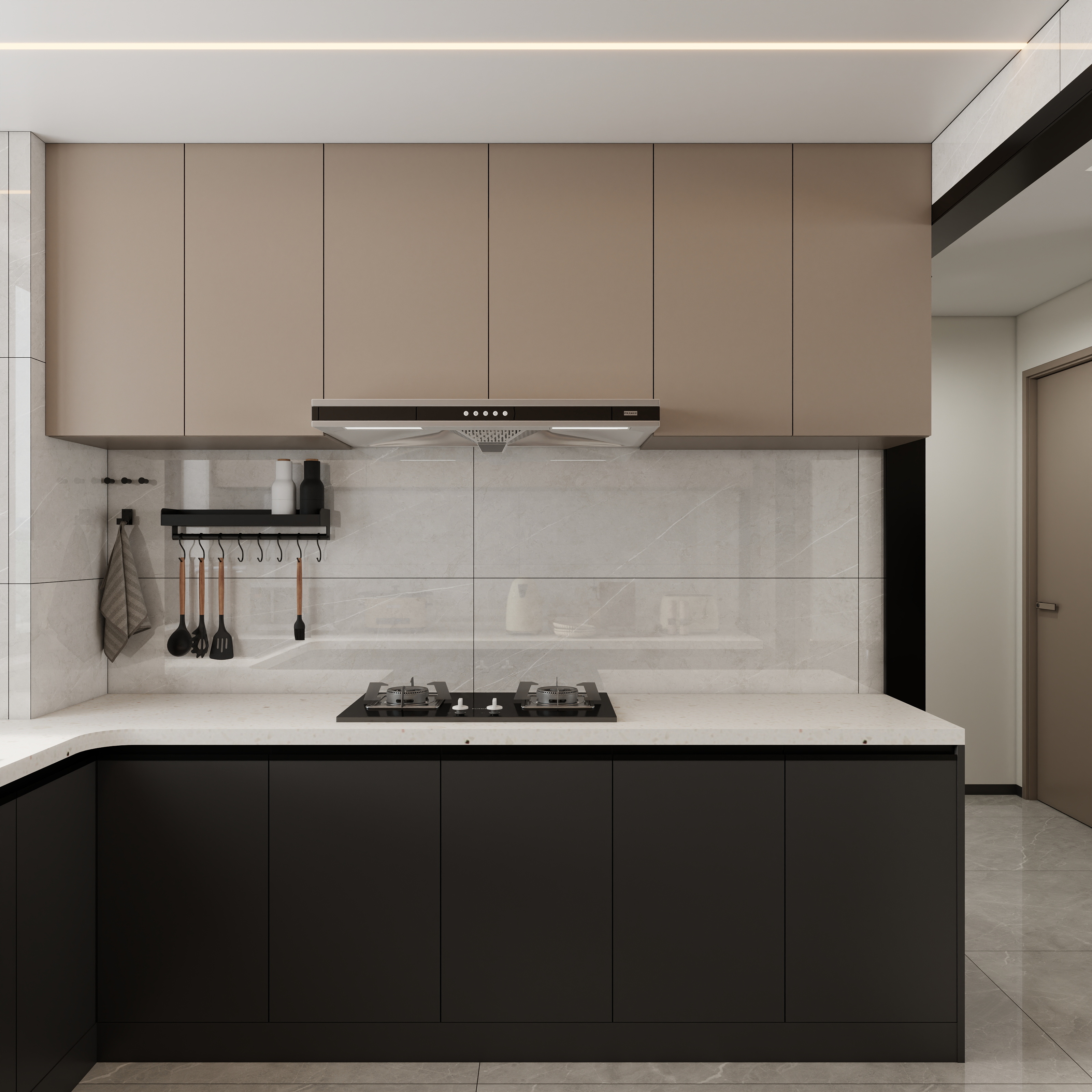 李青越-118平方意式轻奢三居室装修效果图