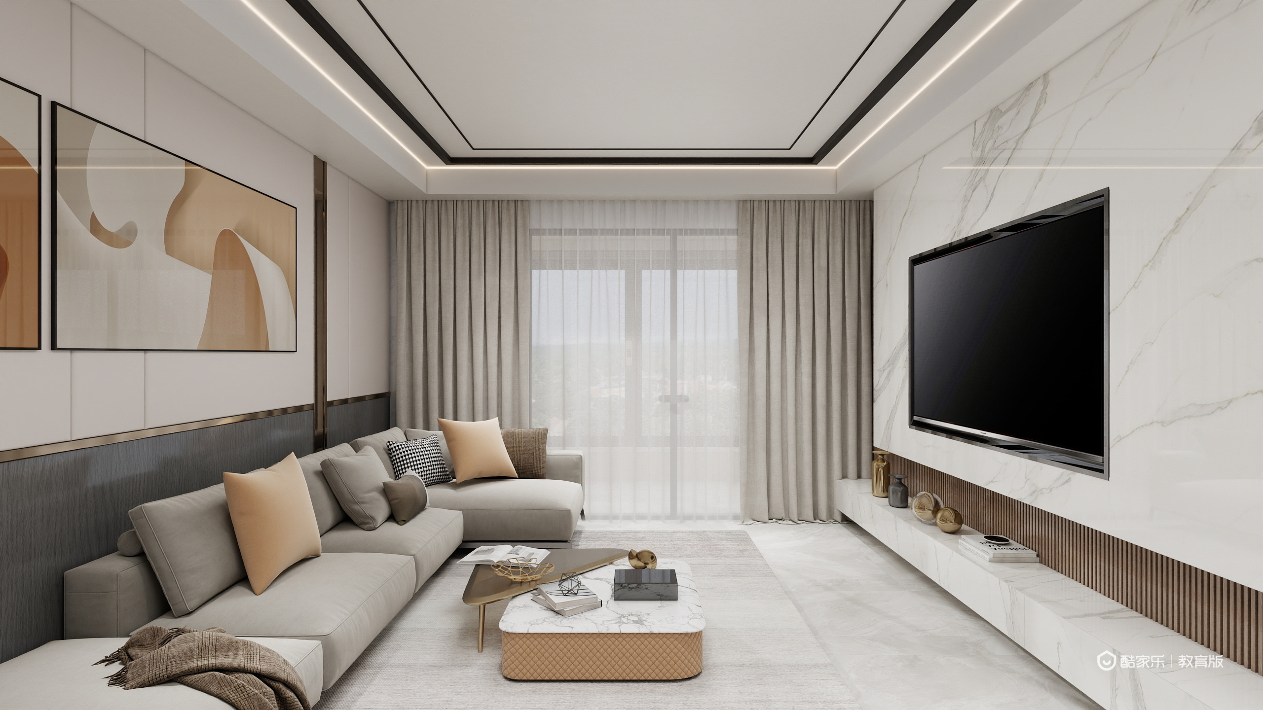 郑宇娜-110㎡3室装修效果图