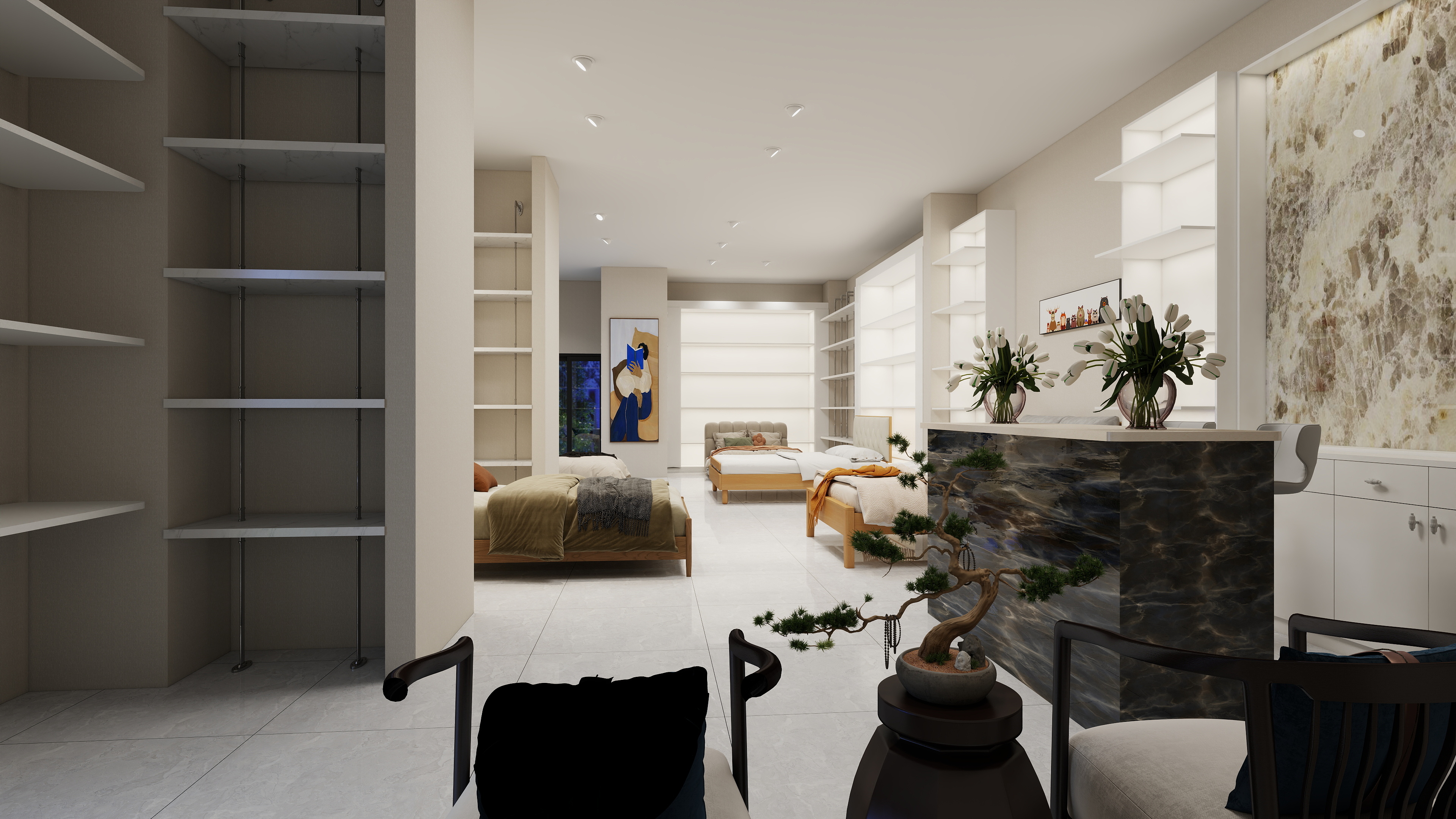 圣王设计-华福家纺-装修设计方案