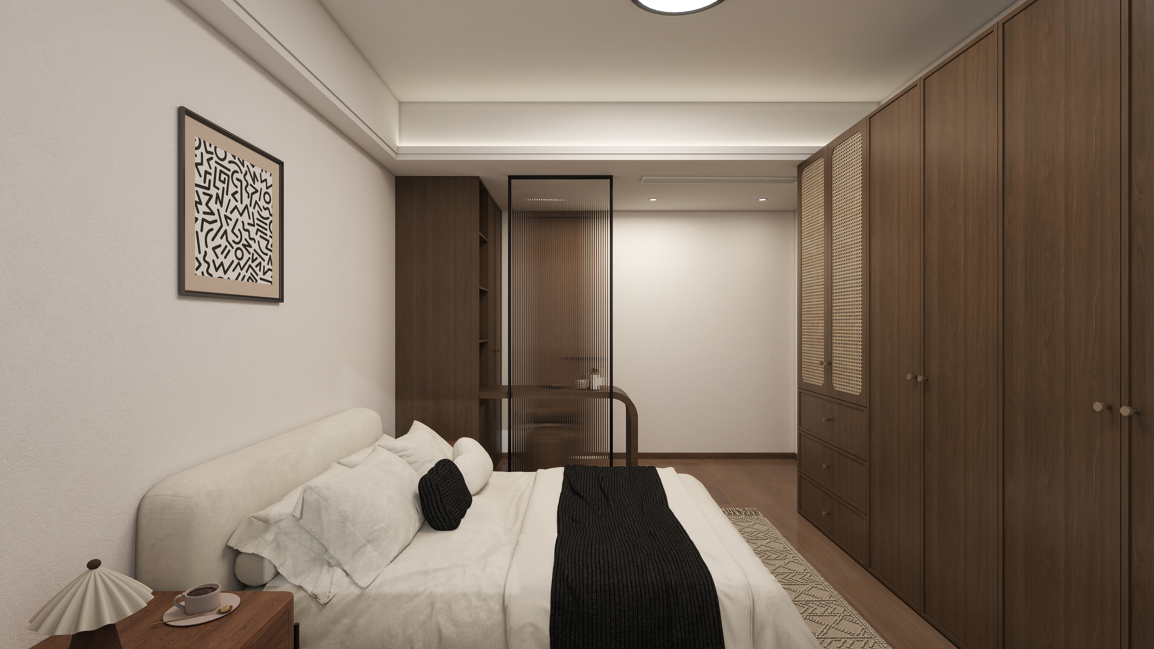 星空设计500-现代简约125㎡4室装修效果图