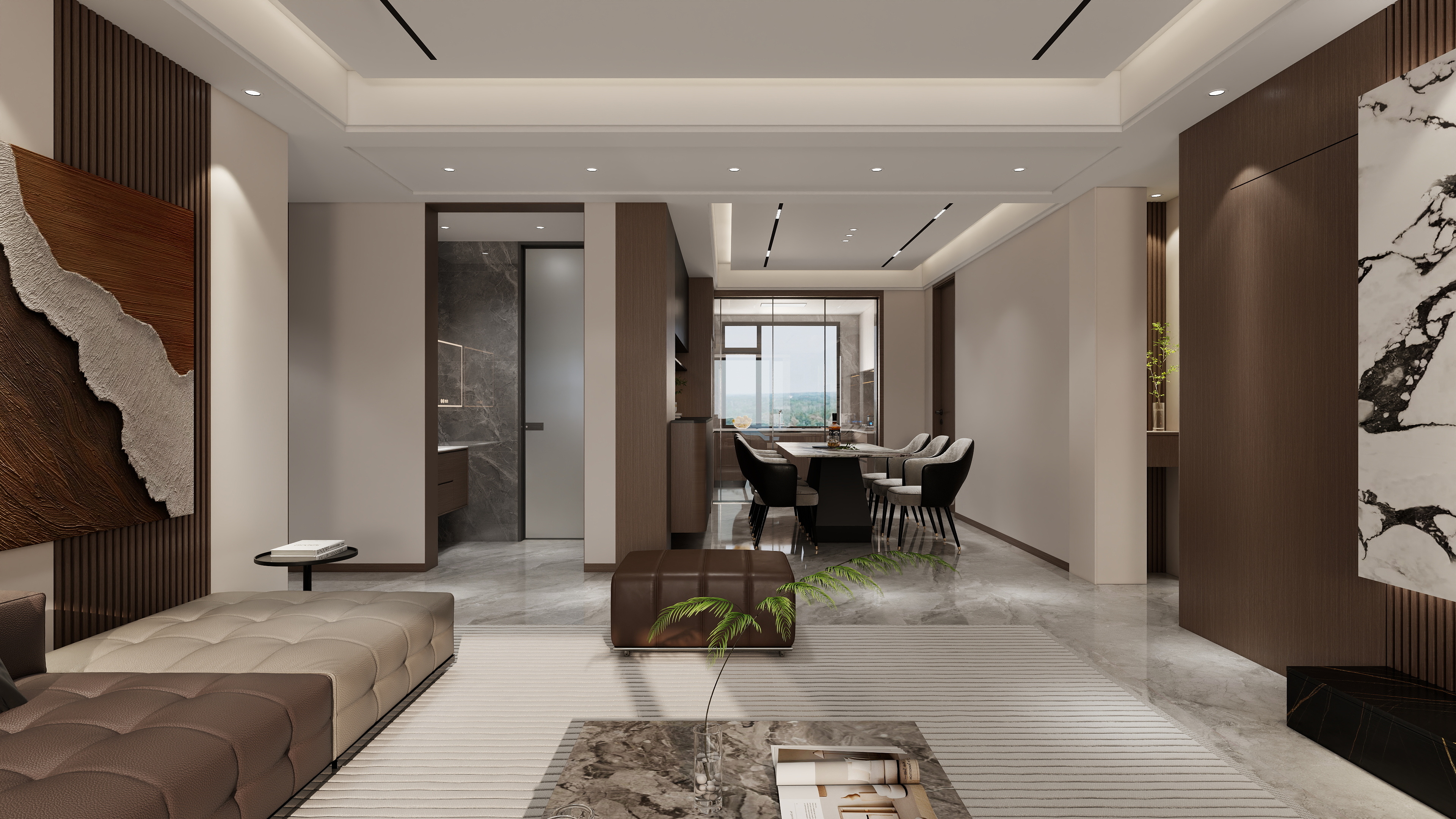 李青越-153方意式四居室装修效果图