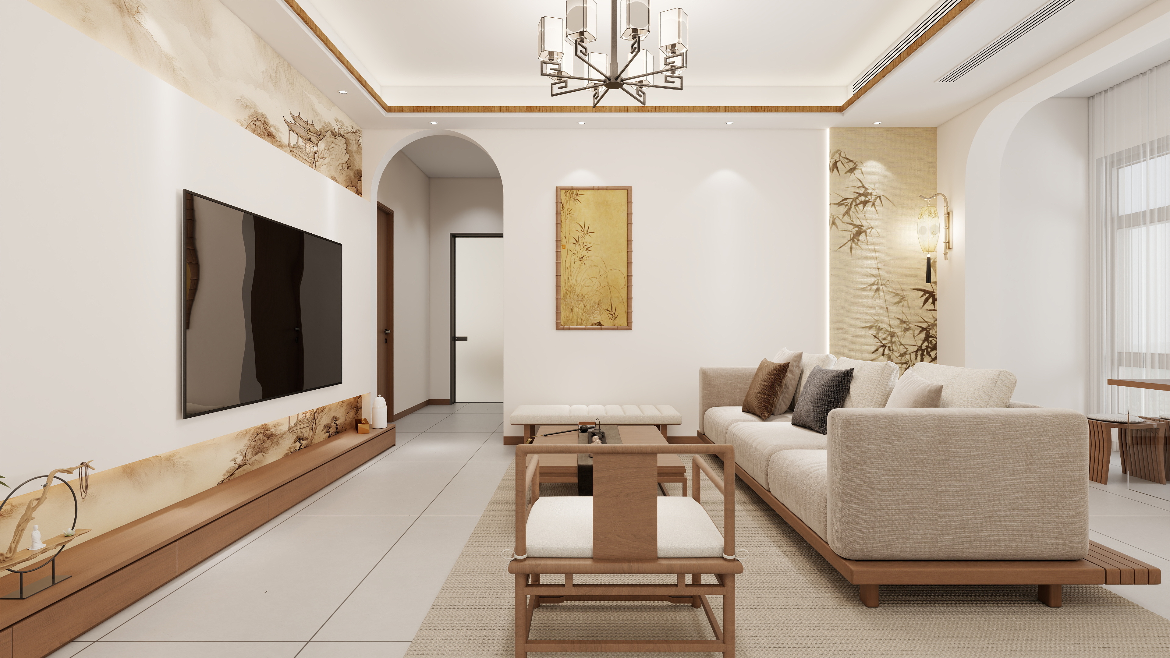 李青越-413方宋氏美学三居室装修效果图