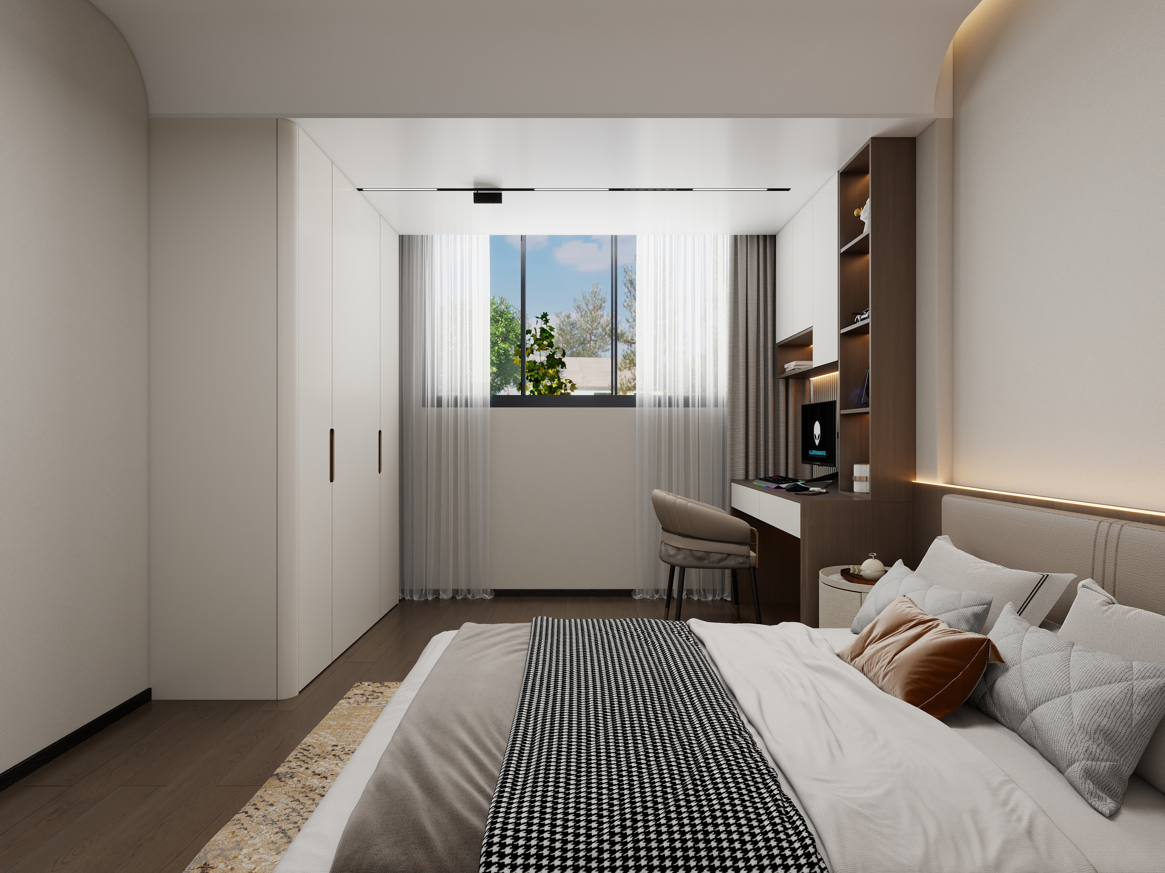 张福梅-江西336㎡现代轻奢别墅装修效果图