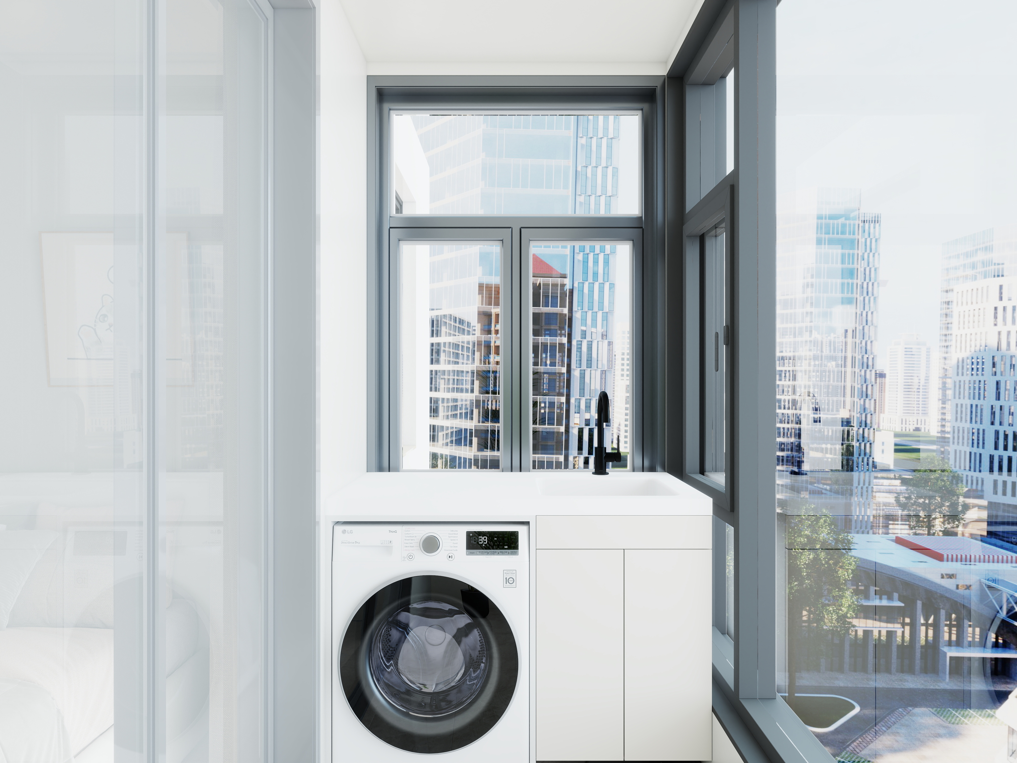 艺雅丽-128平现代简约装修效果图