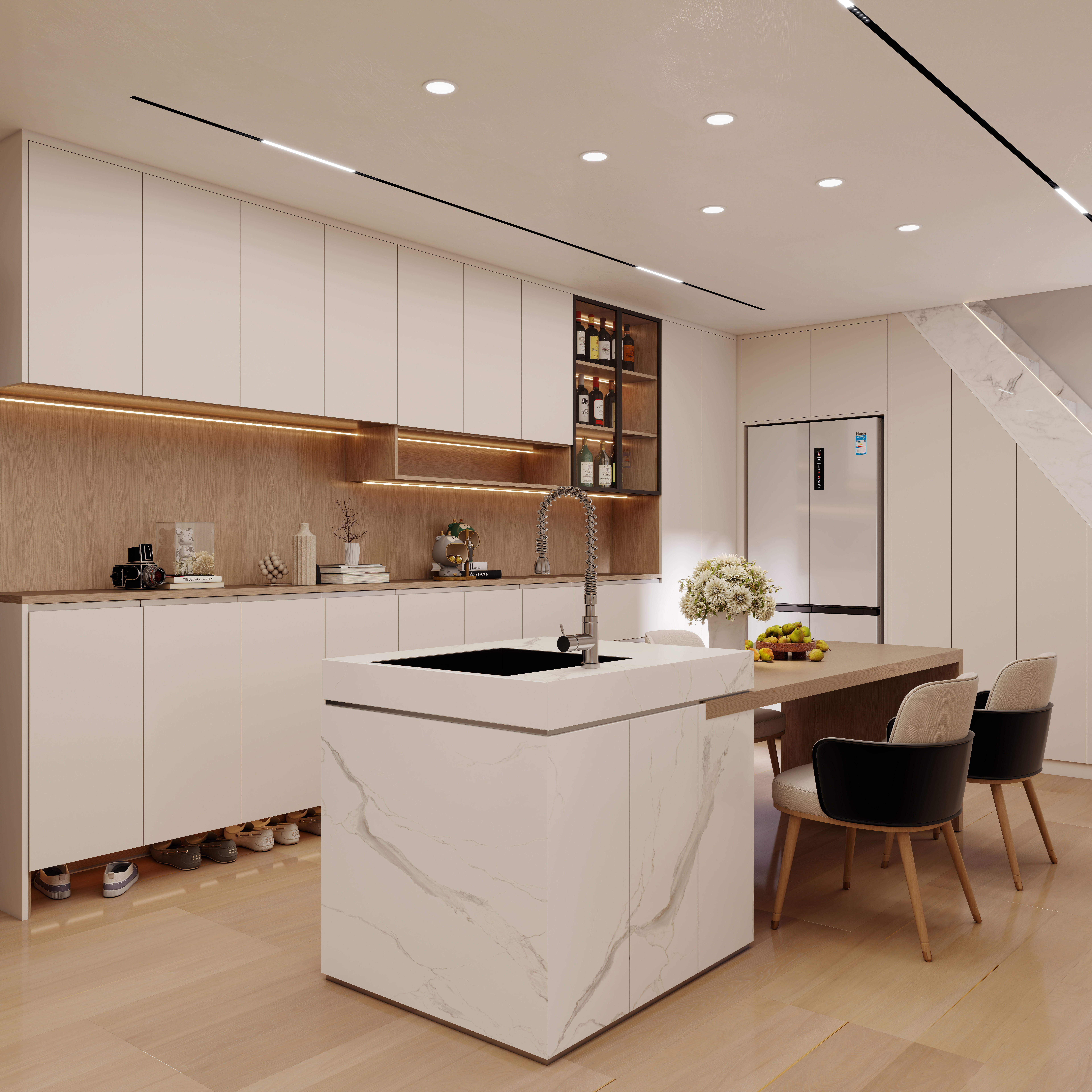 壹诺设计工作室-现代简约-A12装修效果图