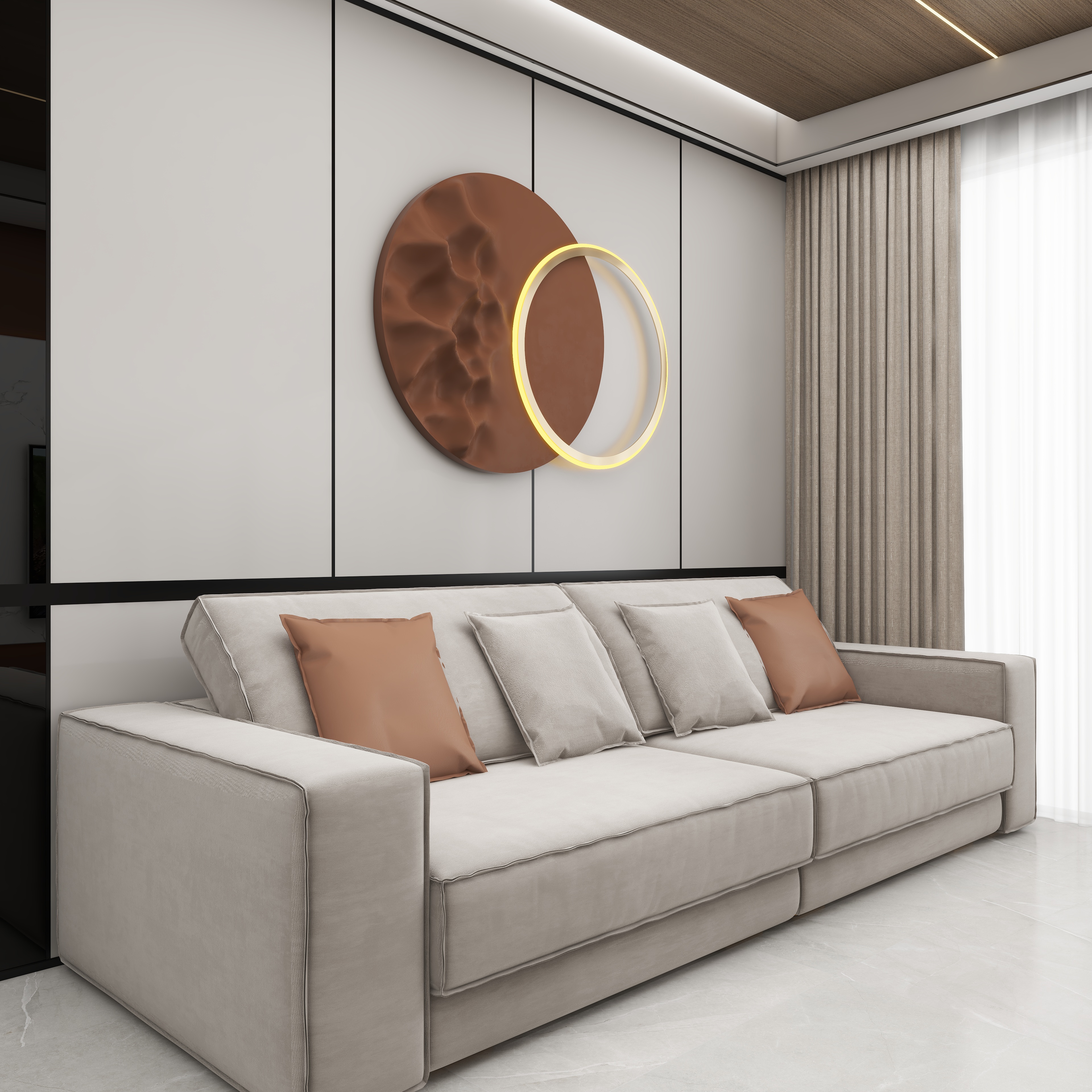 壹诺设计工作室-现代简约装修效果图