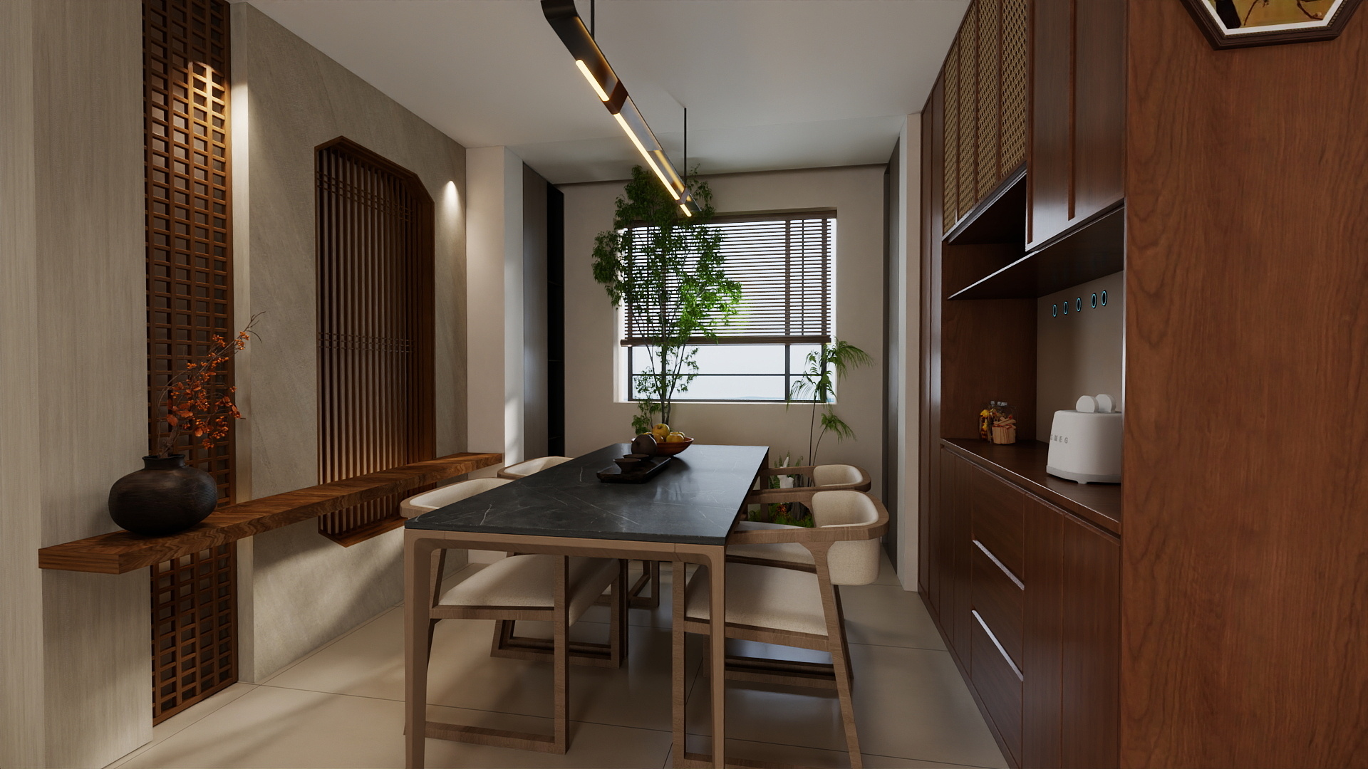 GGB6-新中式美学 -陈设设计装修效果图