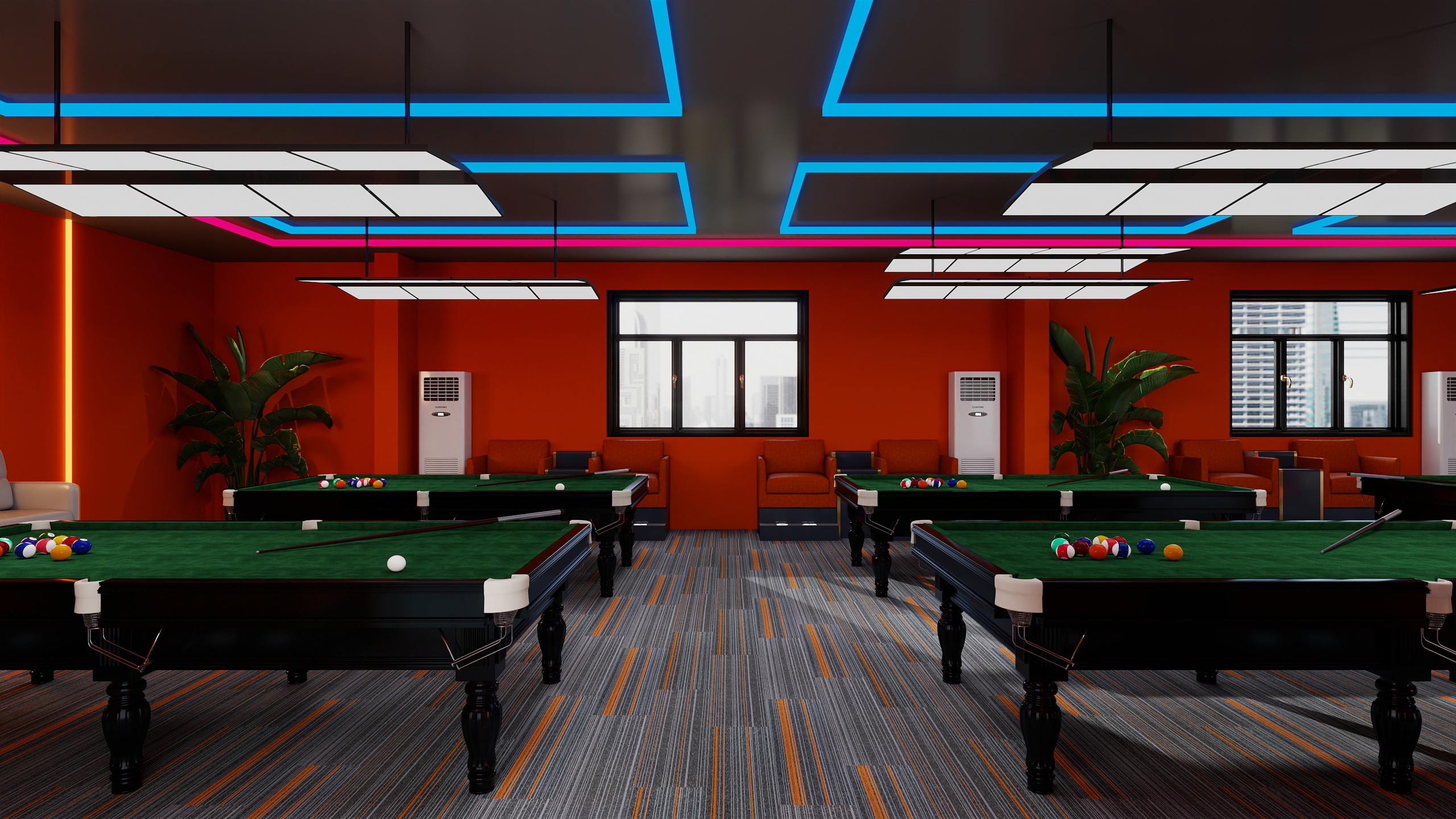WindyHILL.-170平方台球厅（2025.8）一层大厅装修效果图第2张