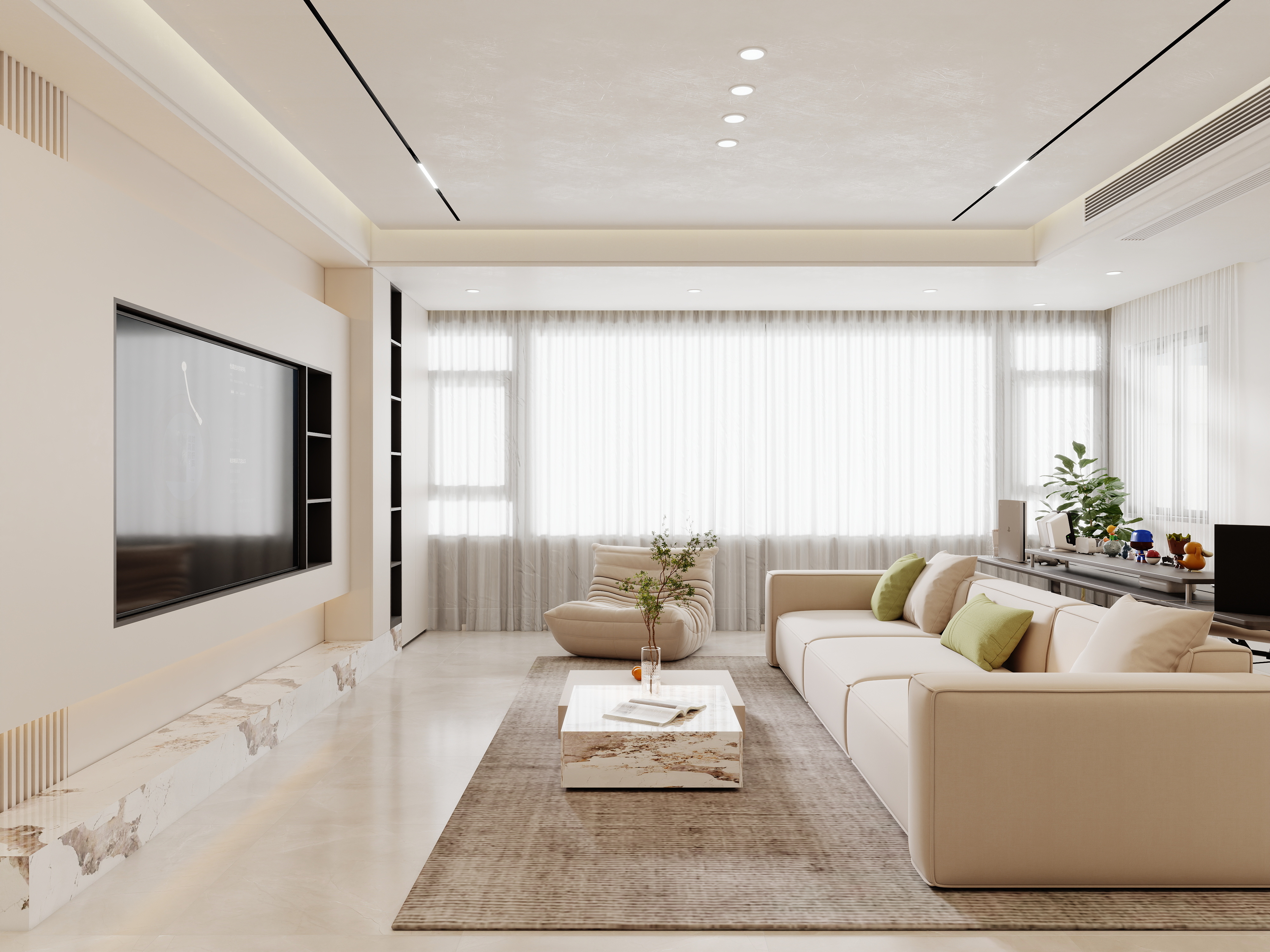 壹诺设计工作室-现代简约装修效果图