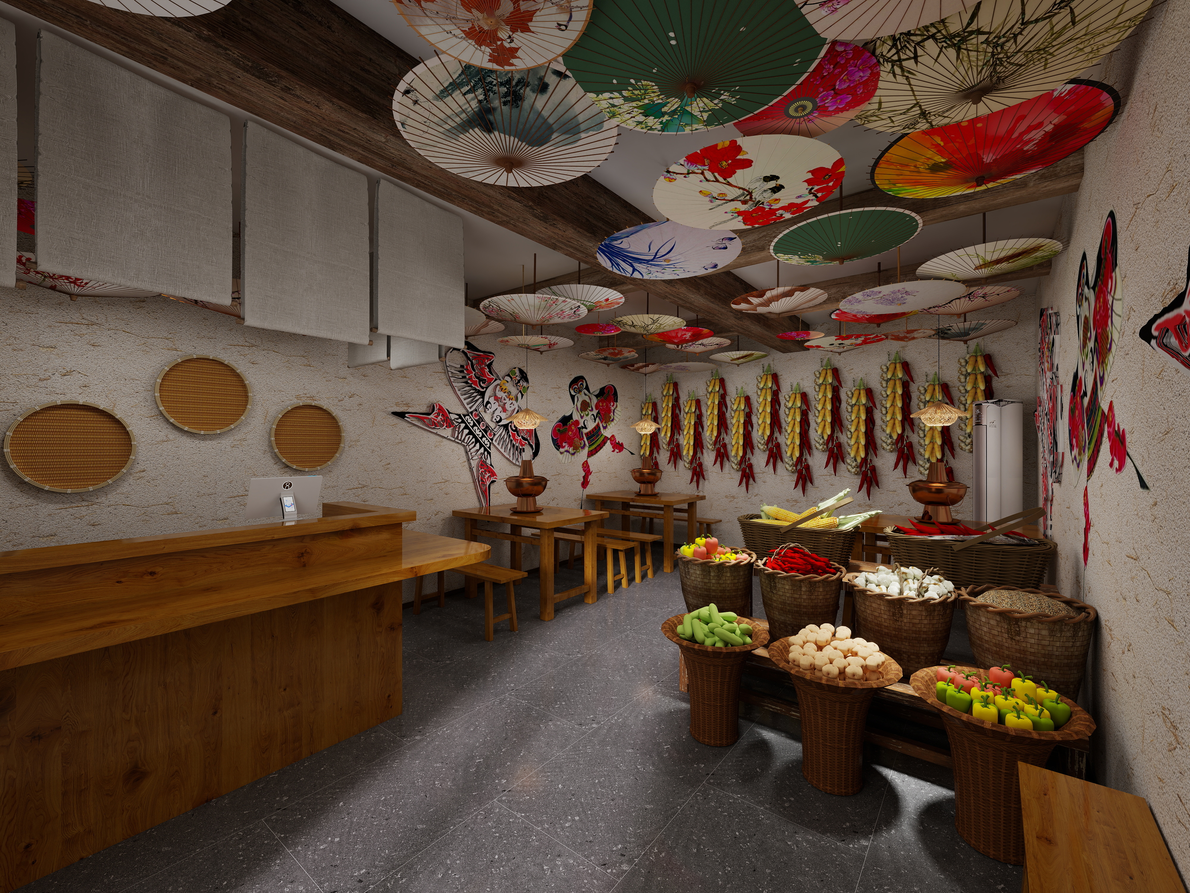 衣大路-火锅店-装修设计方案