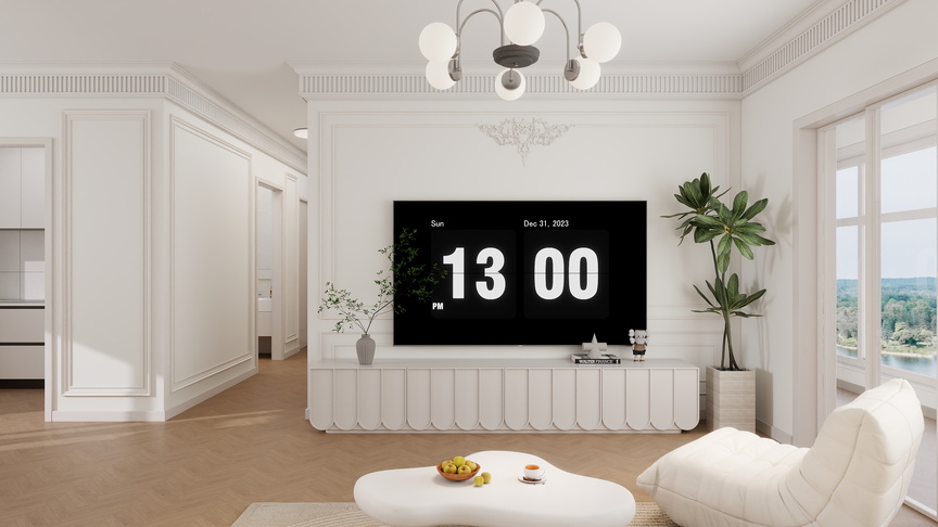 李青越-132平法式三居室装修效果图