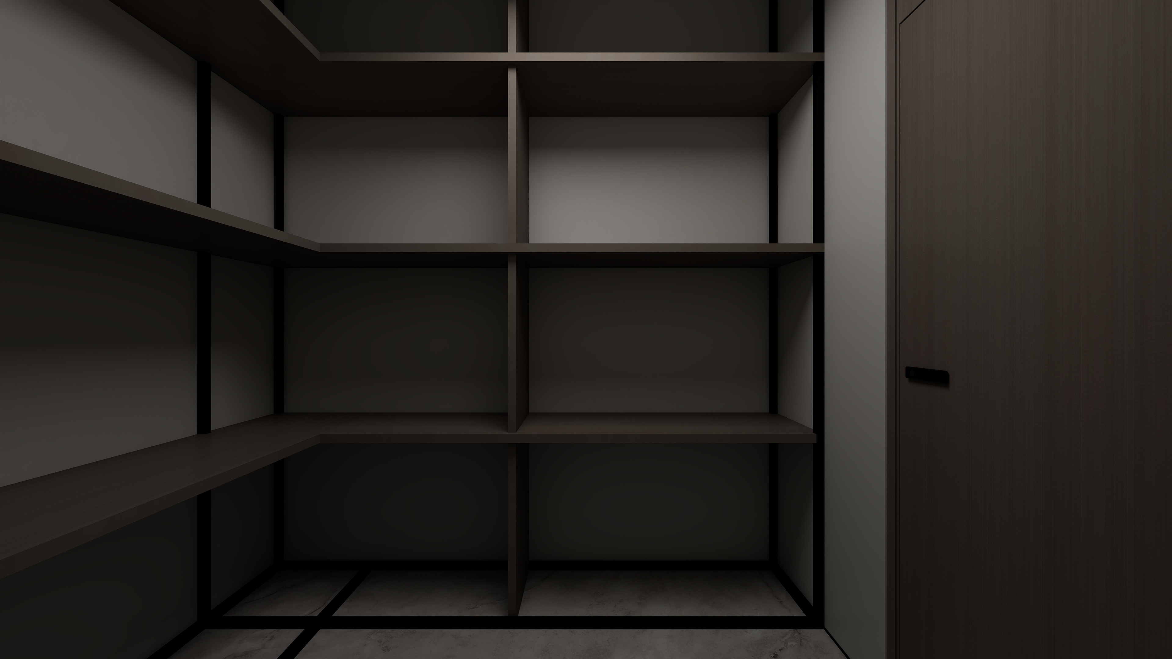 设计师丨胡月平-意式极简151㎡4室装修效果图