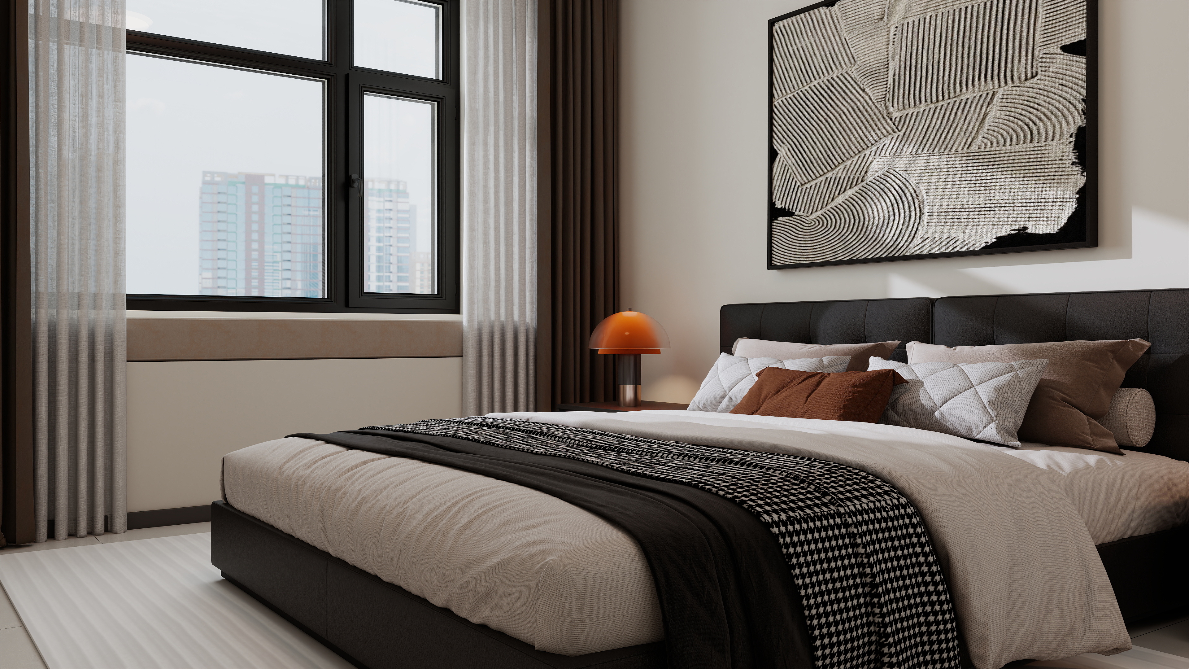 李佳洋-绿宝雅苑112平现代3室装修效果图