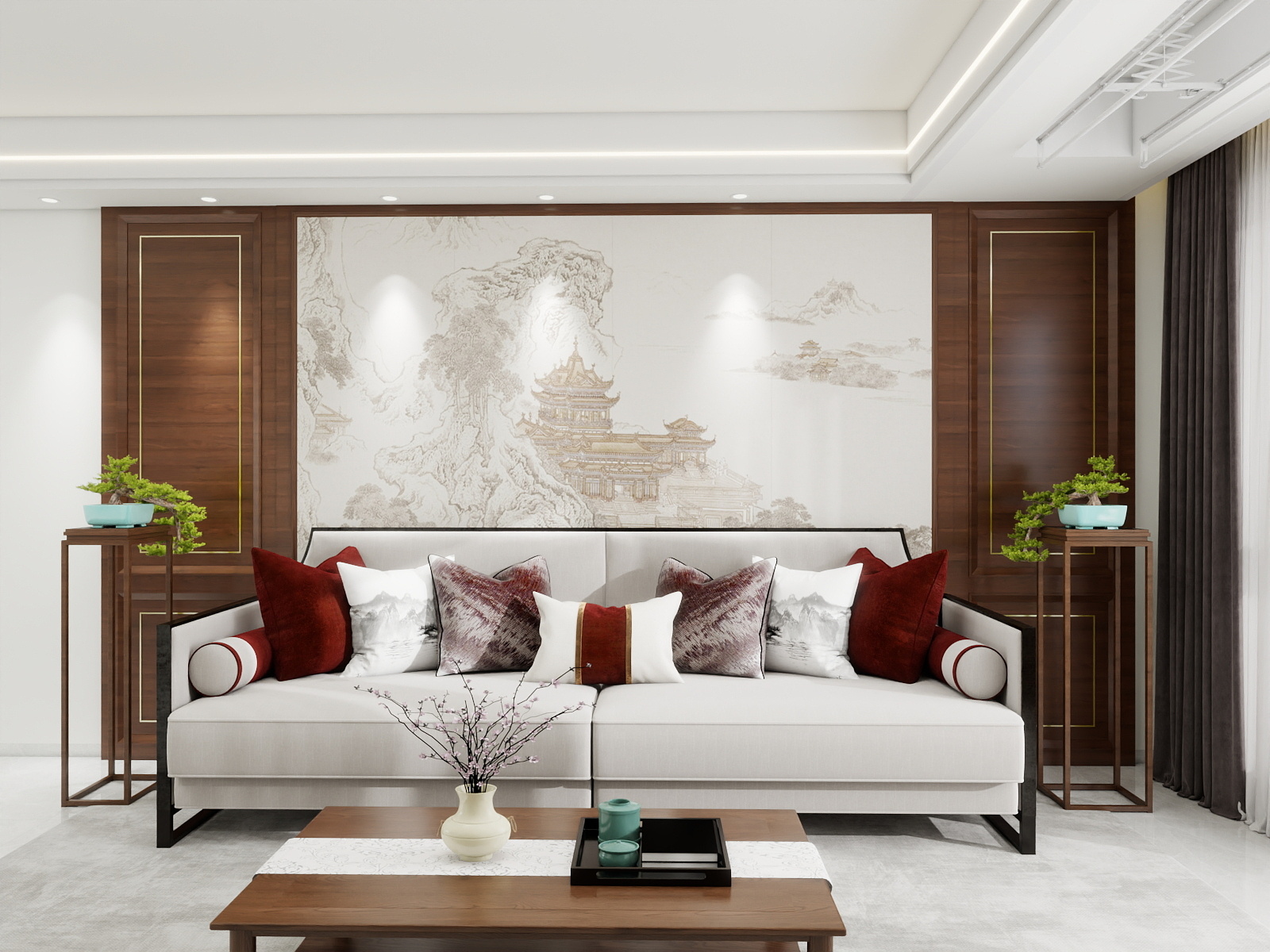 500一套_韩昊霖-新中式风格装修效果图