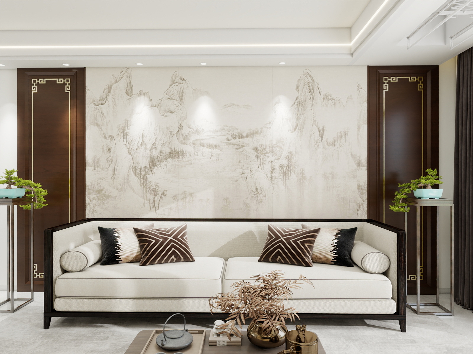 500一套_韩昊霖-新中式风格装修效果图