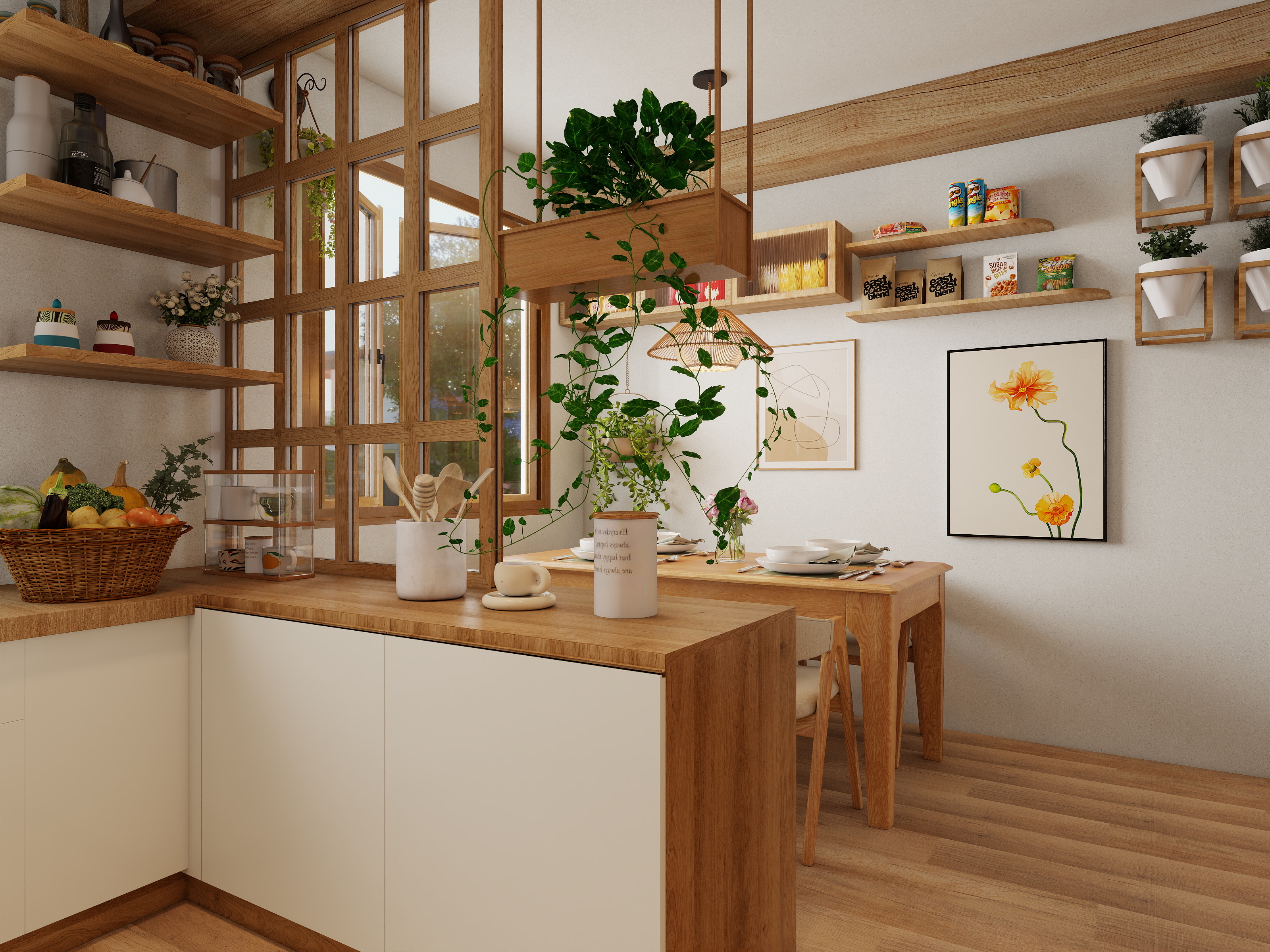 恩-原木风格装修效果图